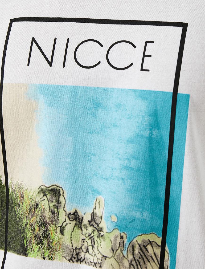   Nicce Baskılı Tişört Pamuklu