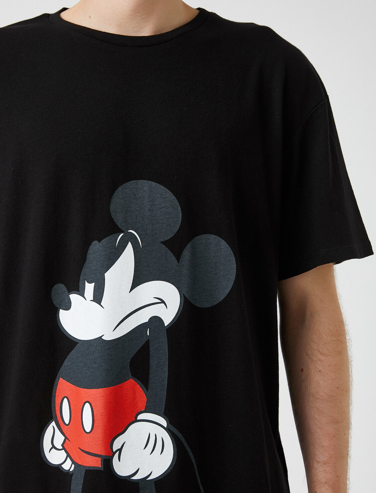   Oversize Mickey Mouse Tişört Lisanslı Pamuklu