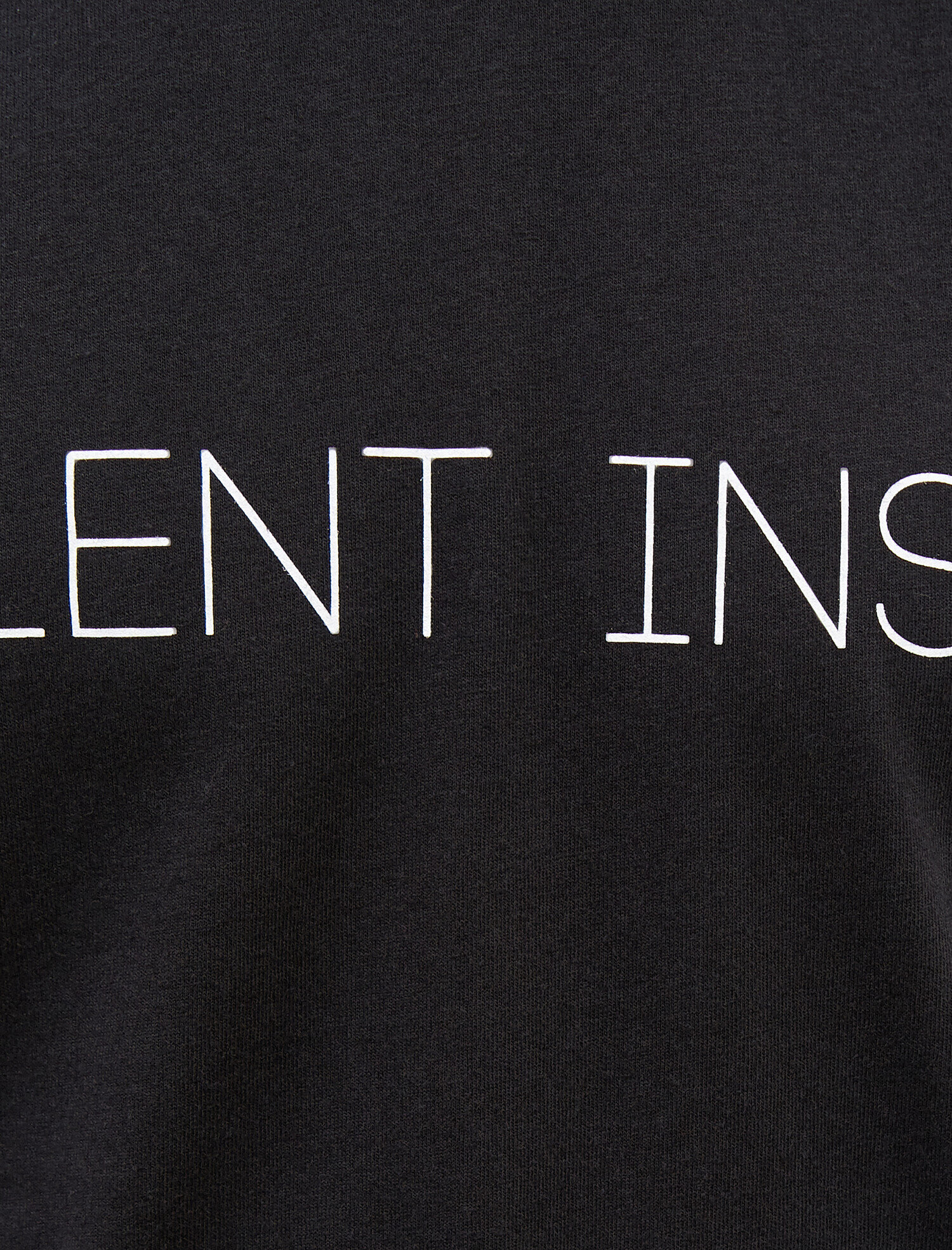   Yazılı Tişört Bisiklet Yaka Kısa Kollu Pamuklu