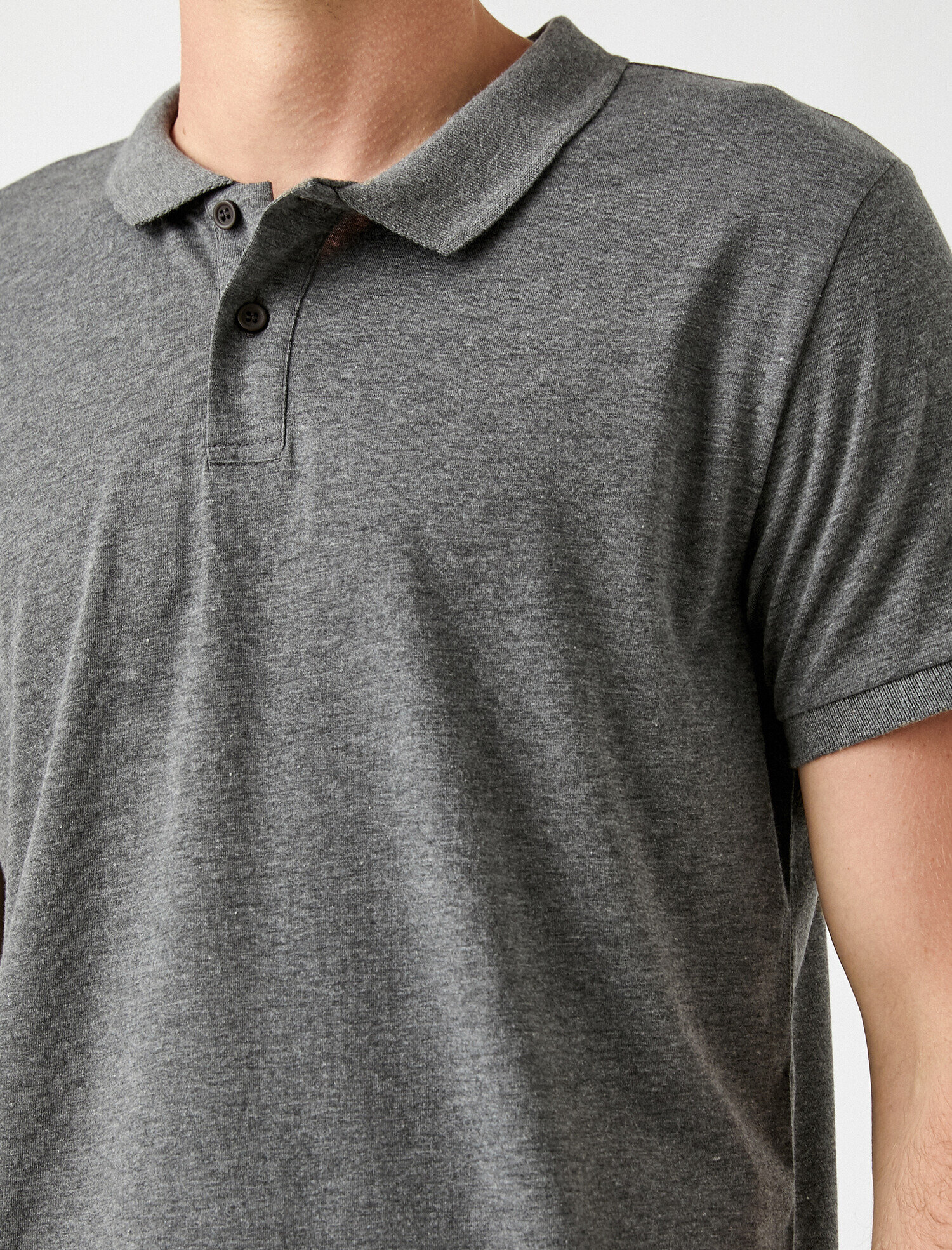   Polo Yaka Tişört Kısa Kollu Düğmeli