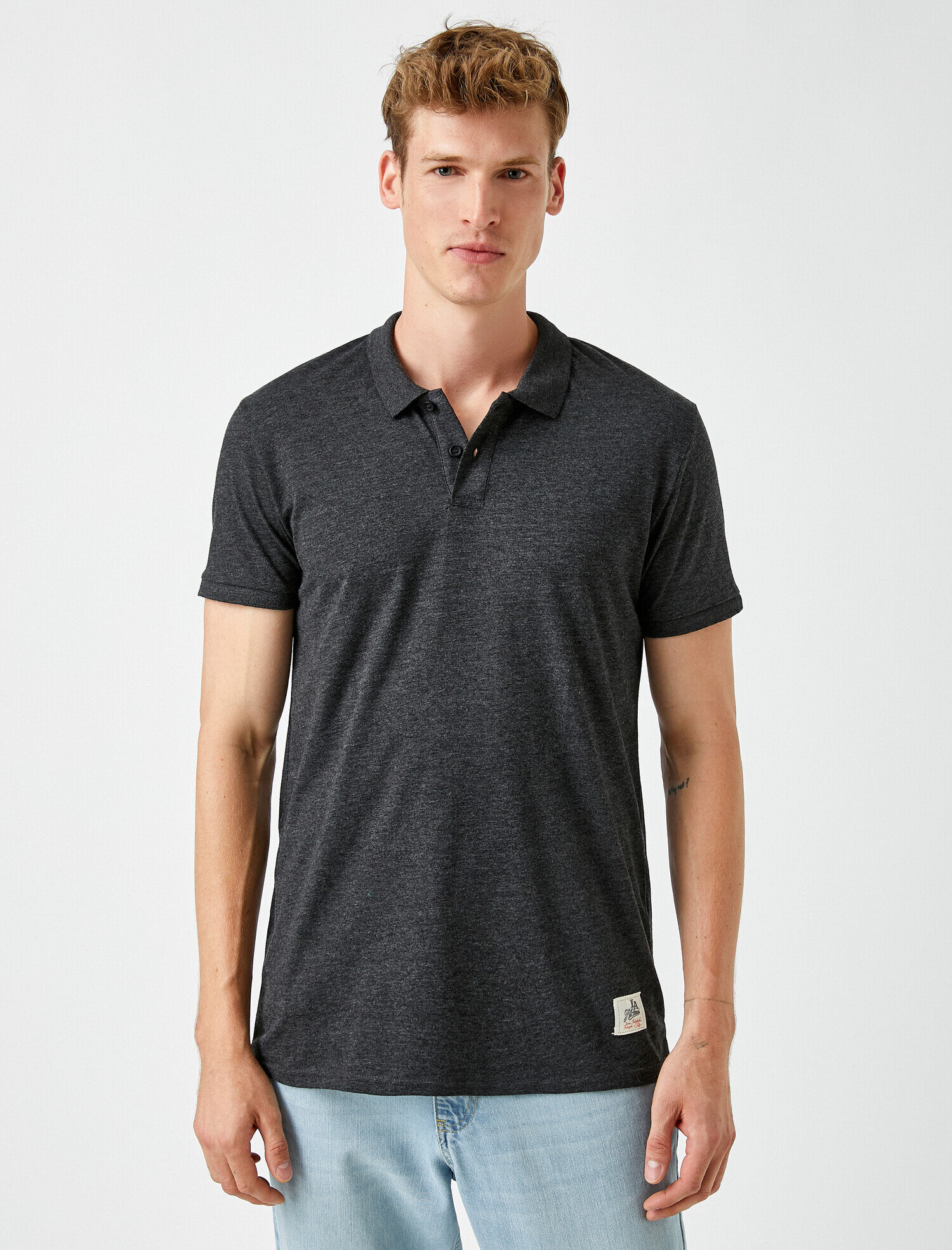   Polo Yaka Tişört Kısa Kollu Düğmeli