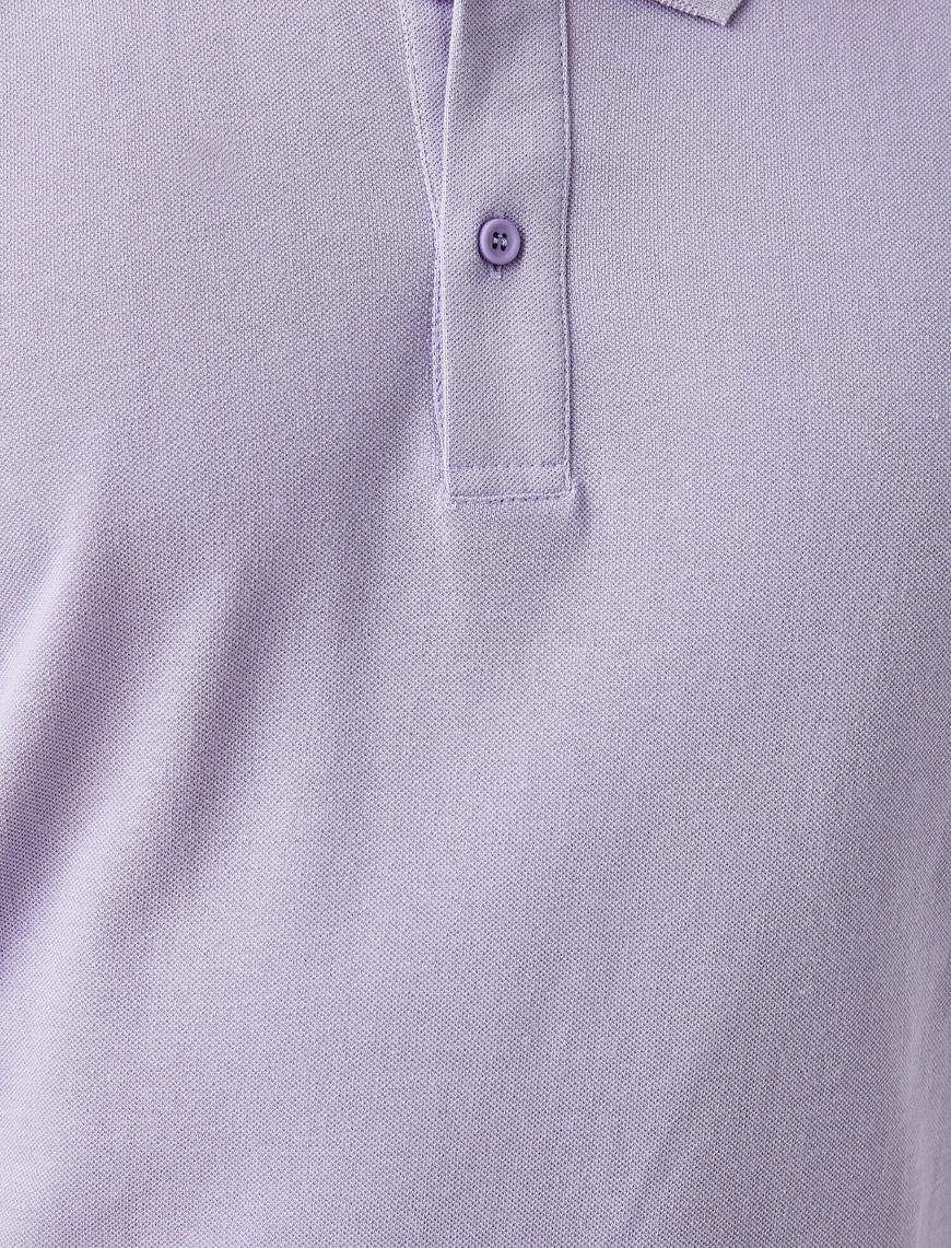   Polo Yaka Tişört Basic Kısa Kollu Pamuklu
