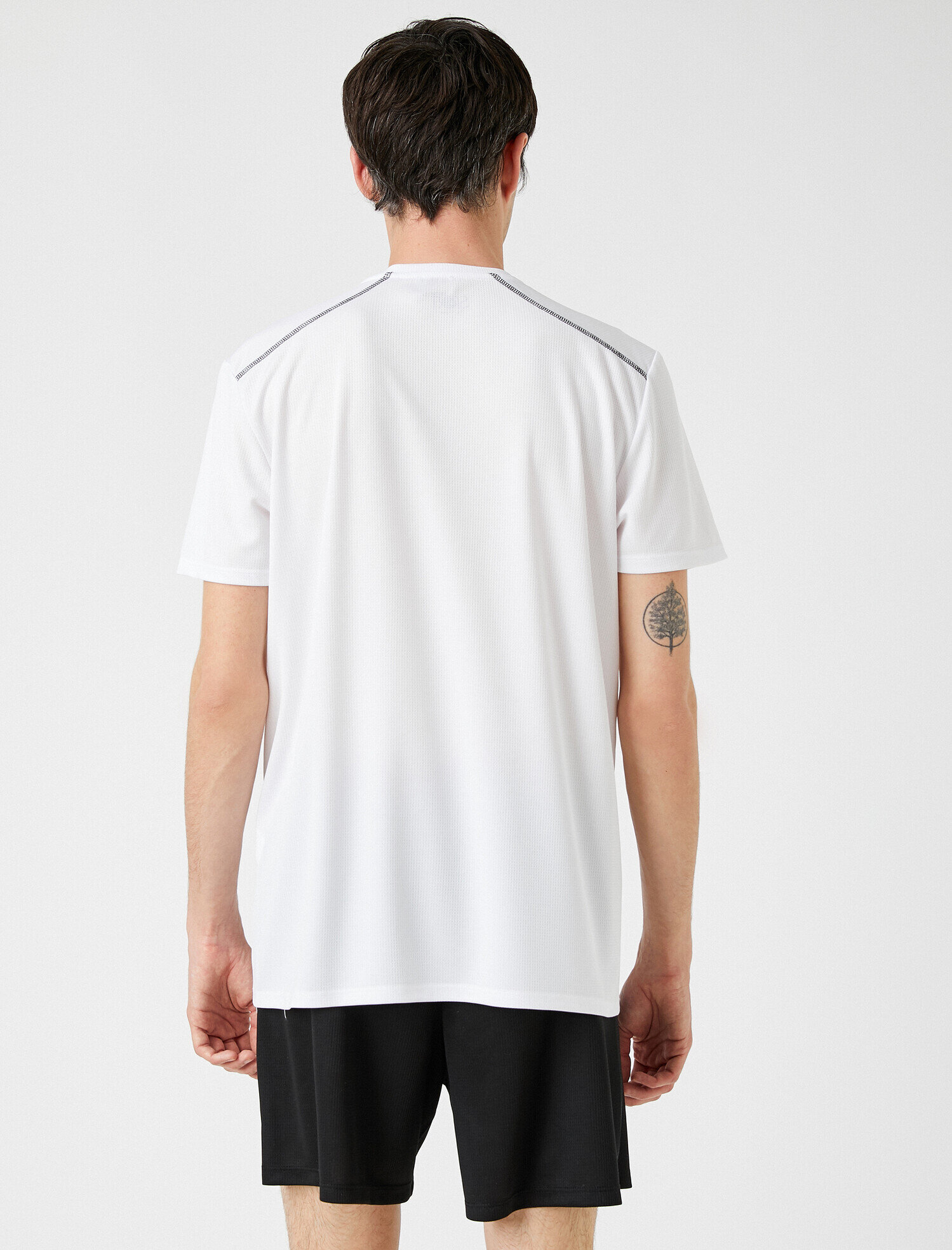   Bisiklet Yaka Tişört Kısa Kollu