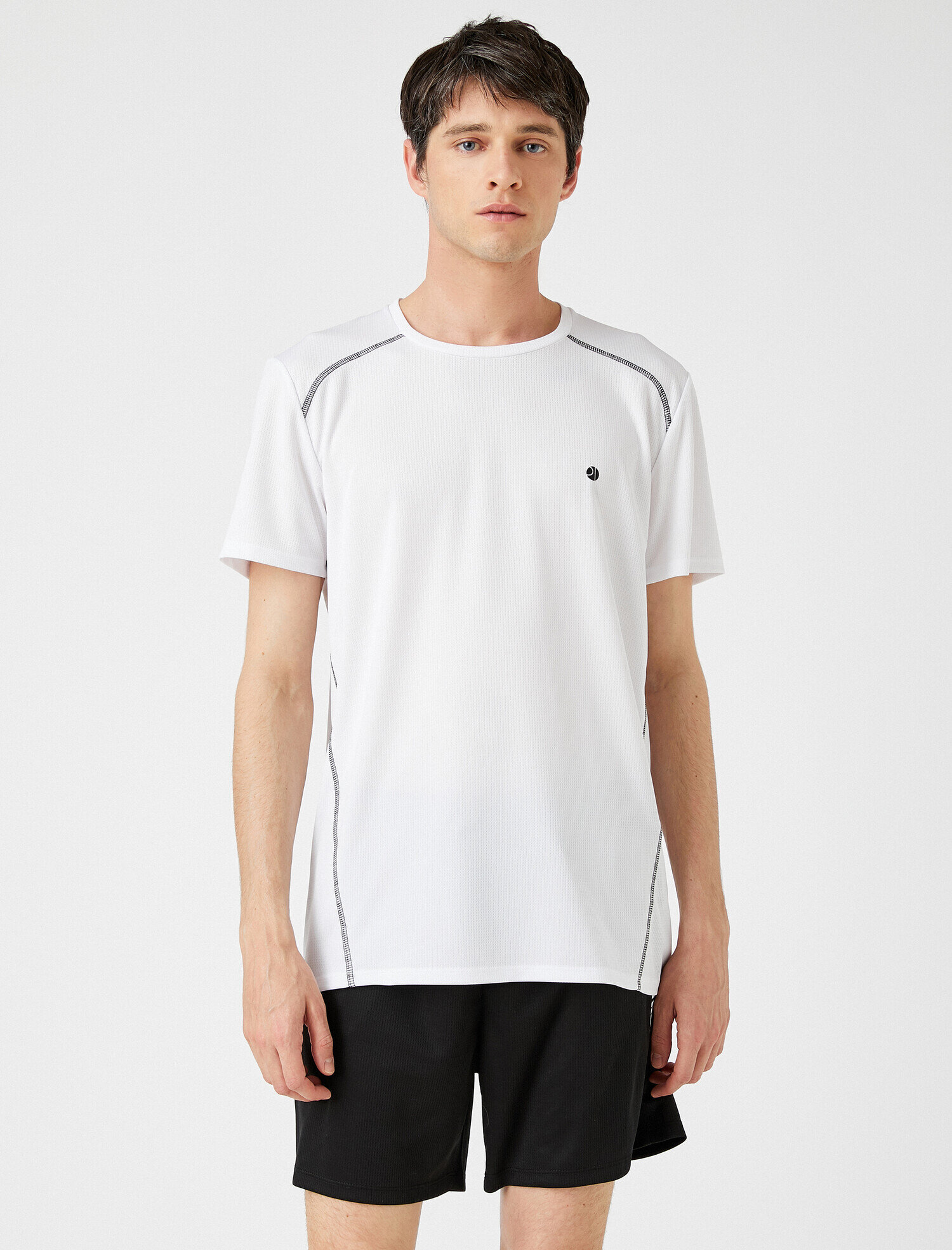   Bisiklet Yaka Tişört Kısa Kollu