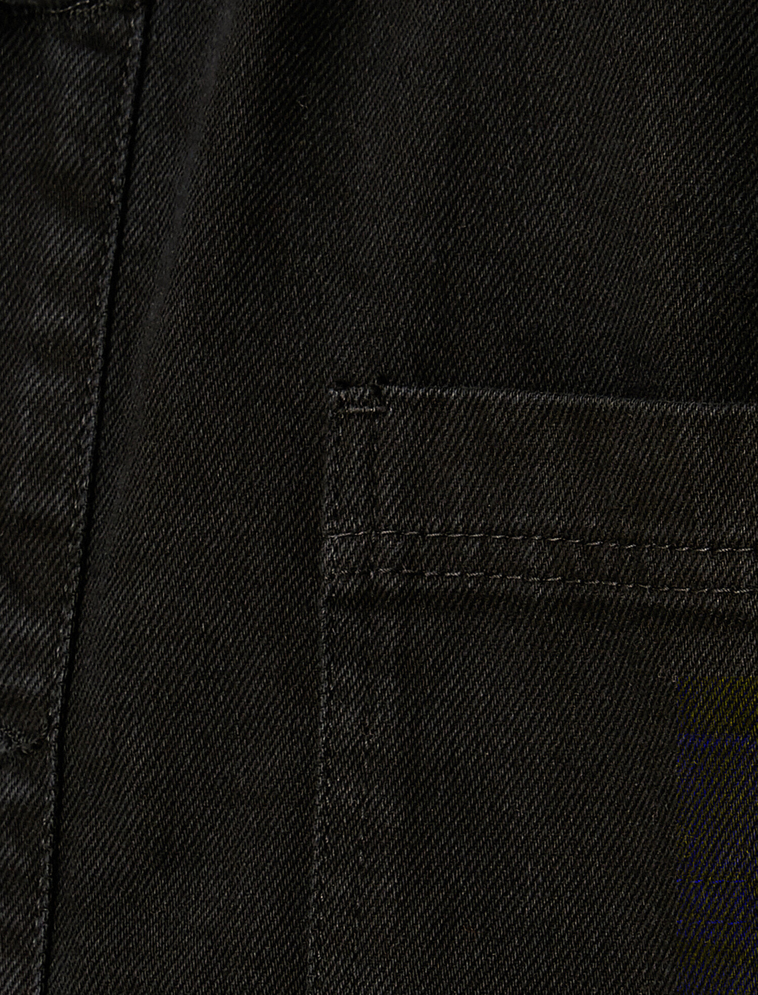   Sırt Baskılı Kot Ceket