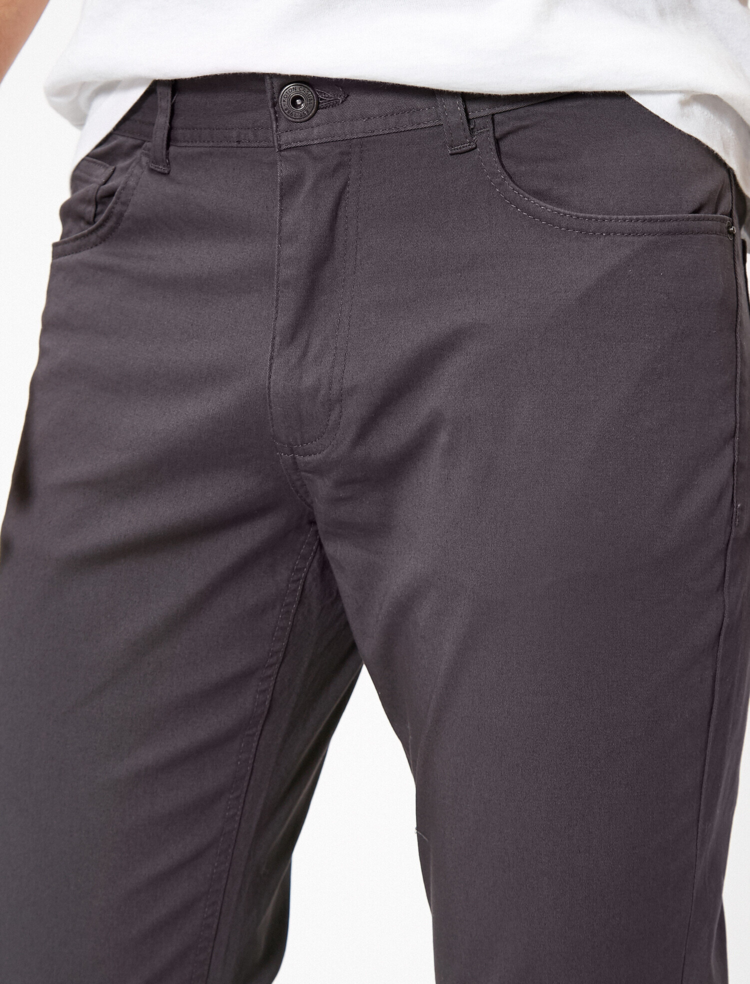   Cep Detaylı Dar Kesim Pantolon