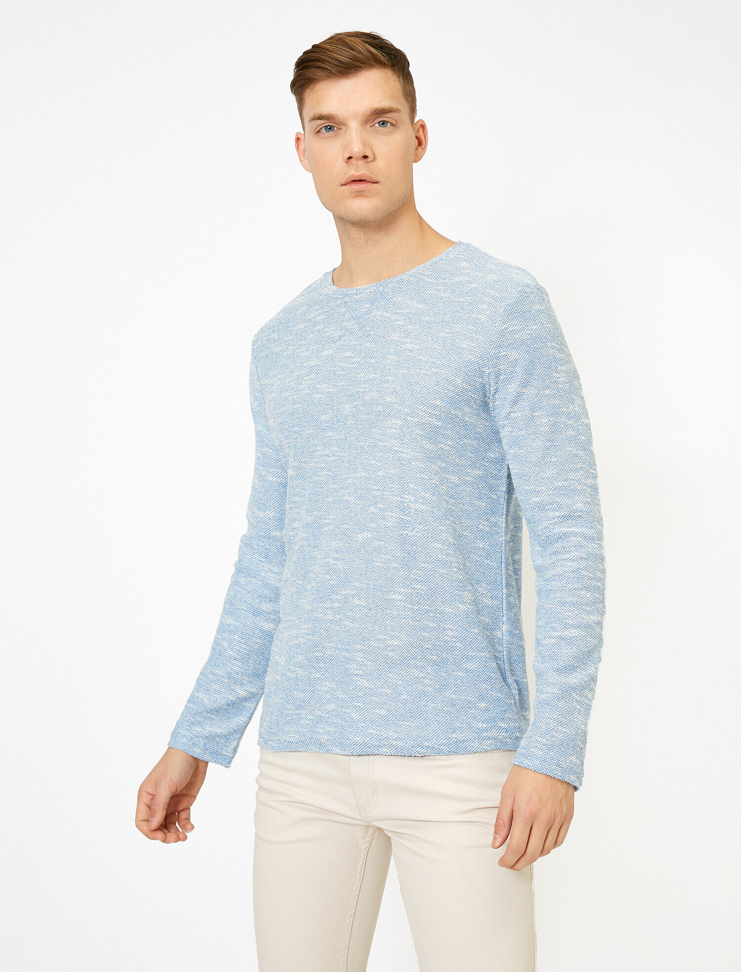   Bisiklet Yaka Mevsimlik Slim Fit Basic Kazak