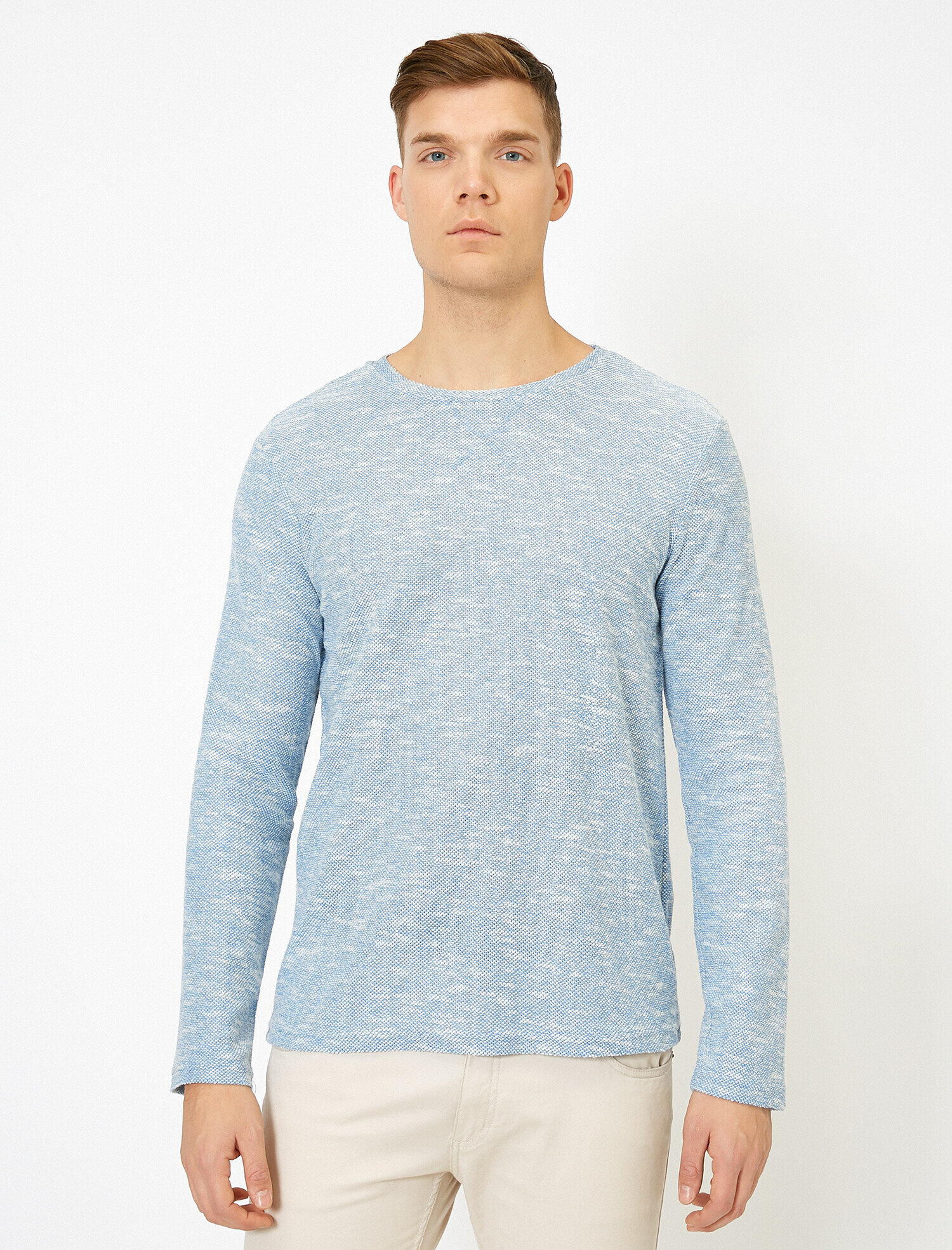   Bisiklet Yaka Mevsimlik Slim Fit Basic Kazak