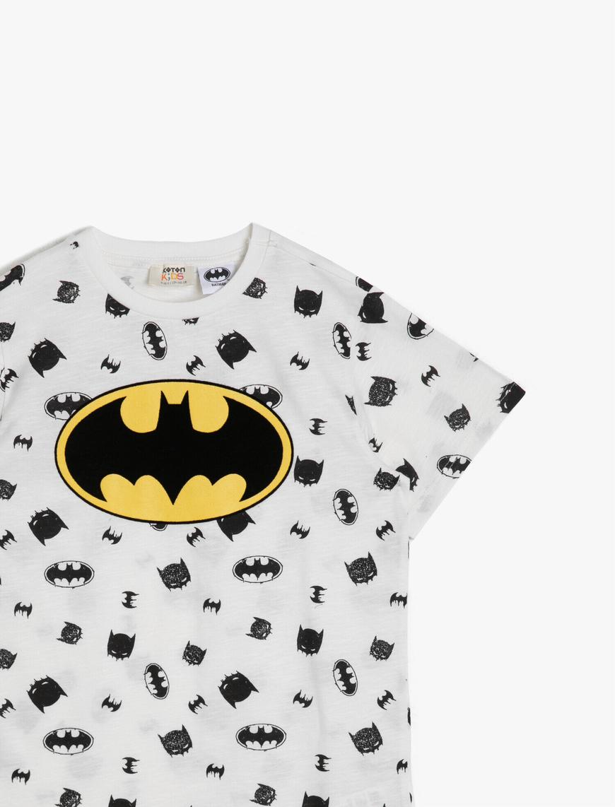  Erkek Çocuk Batman Lisanslı Baskılı Tişört