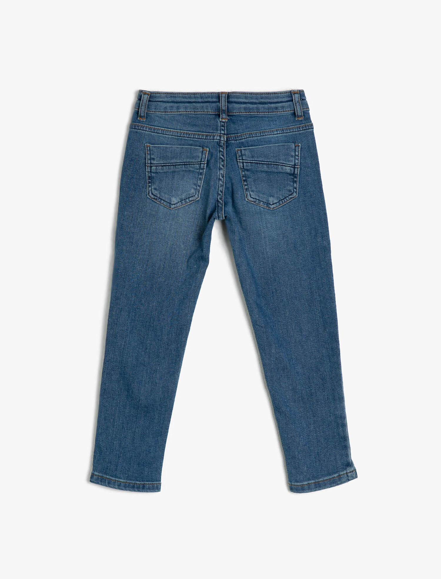  Erkek Çocuk Kot Pantolon Dar Paça Pamuklu Cepli - Slim Jean