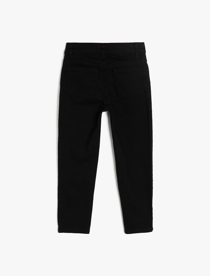 Erkek Çocuk Kot Pantolon Pamuklu Cepli - Regular Jean