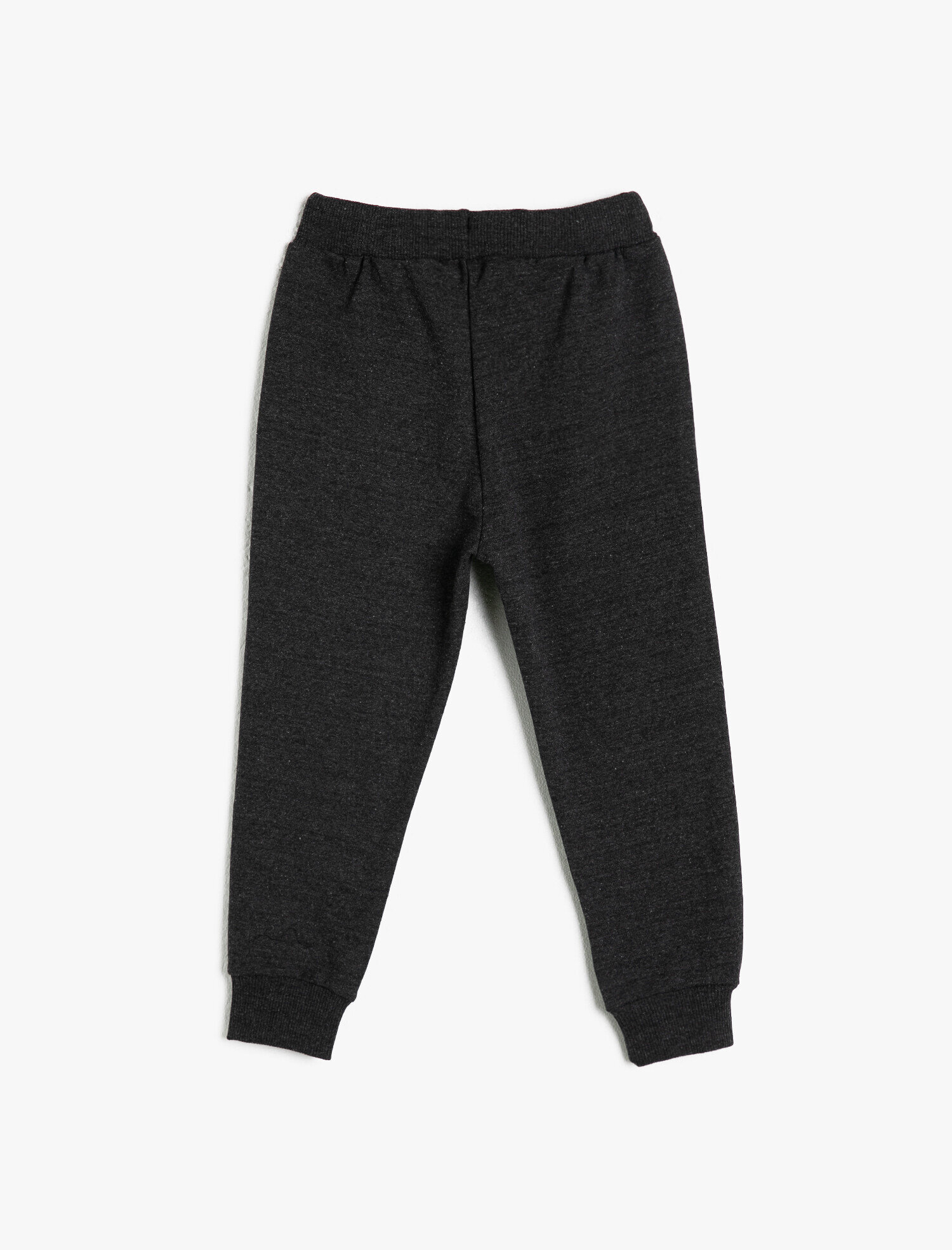  Erkek Çocuk İçi Yumuşak Tüylü Sweatshirt Kumaşından Paçası Ribanalı Jogger Eşofman Altı