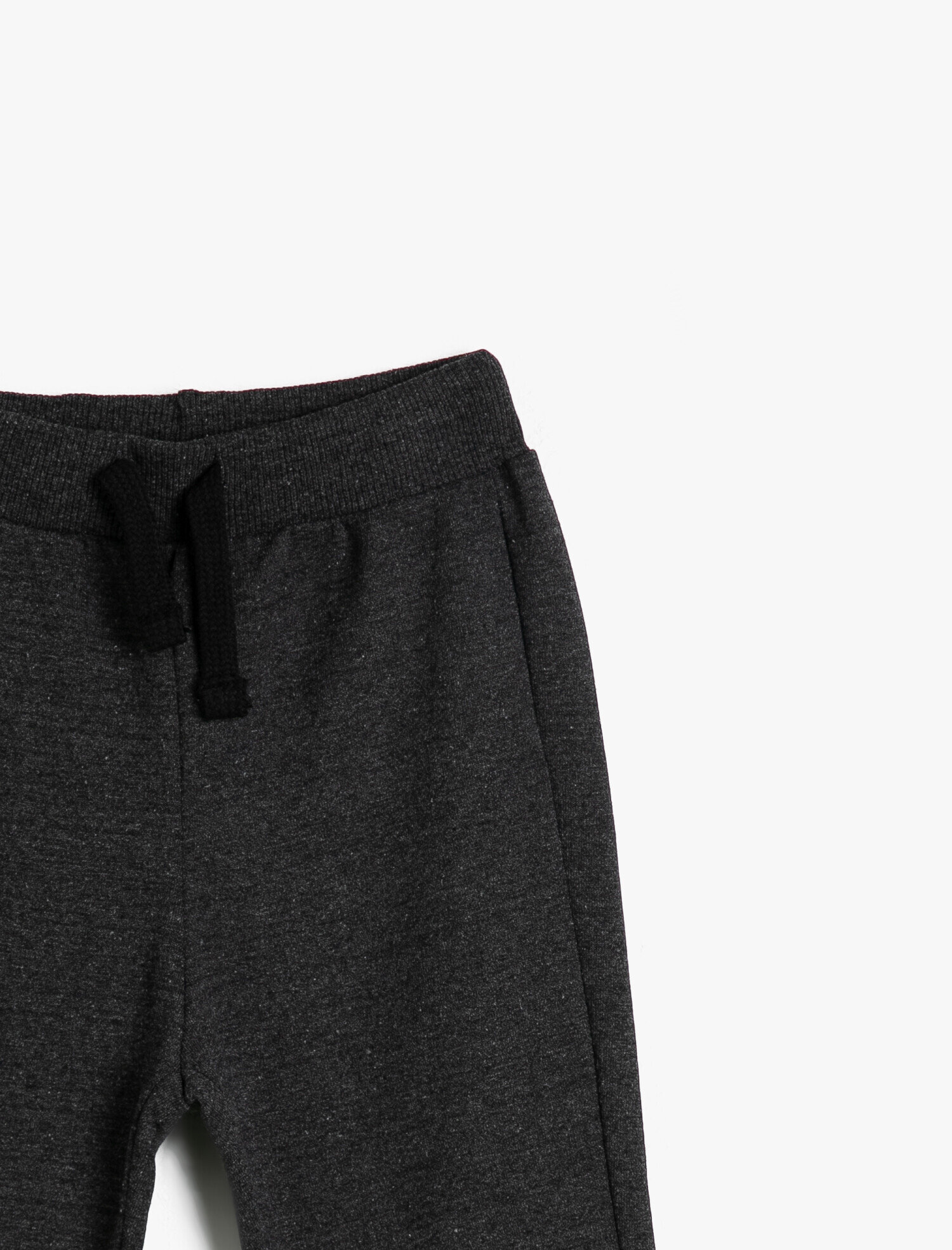  Erkek Çocuk İçi Yumuşak Tüylü Sweatshirt Kumaşından Paçası Ribanalı Jogger Eşofman Altı