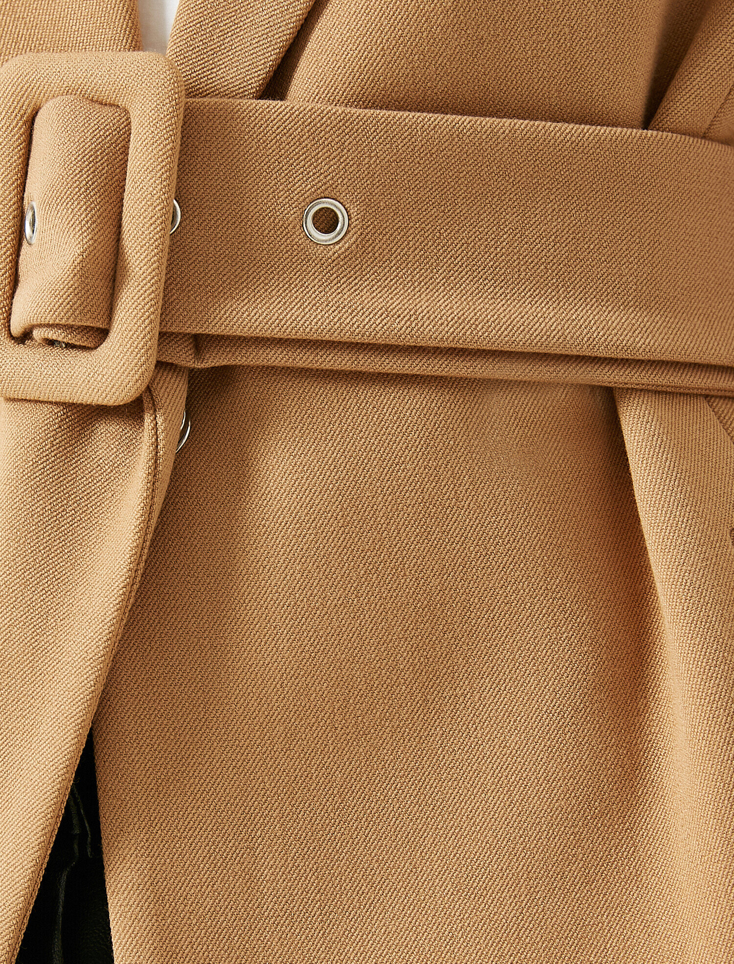Kemerli Gabardin Blazer Ceket