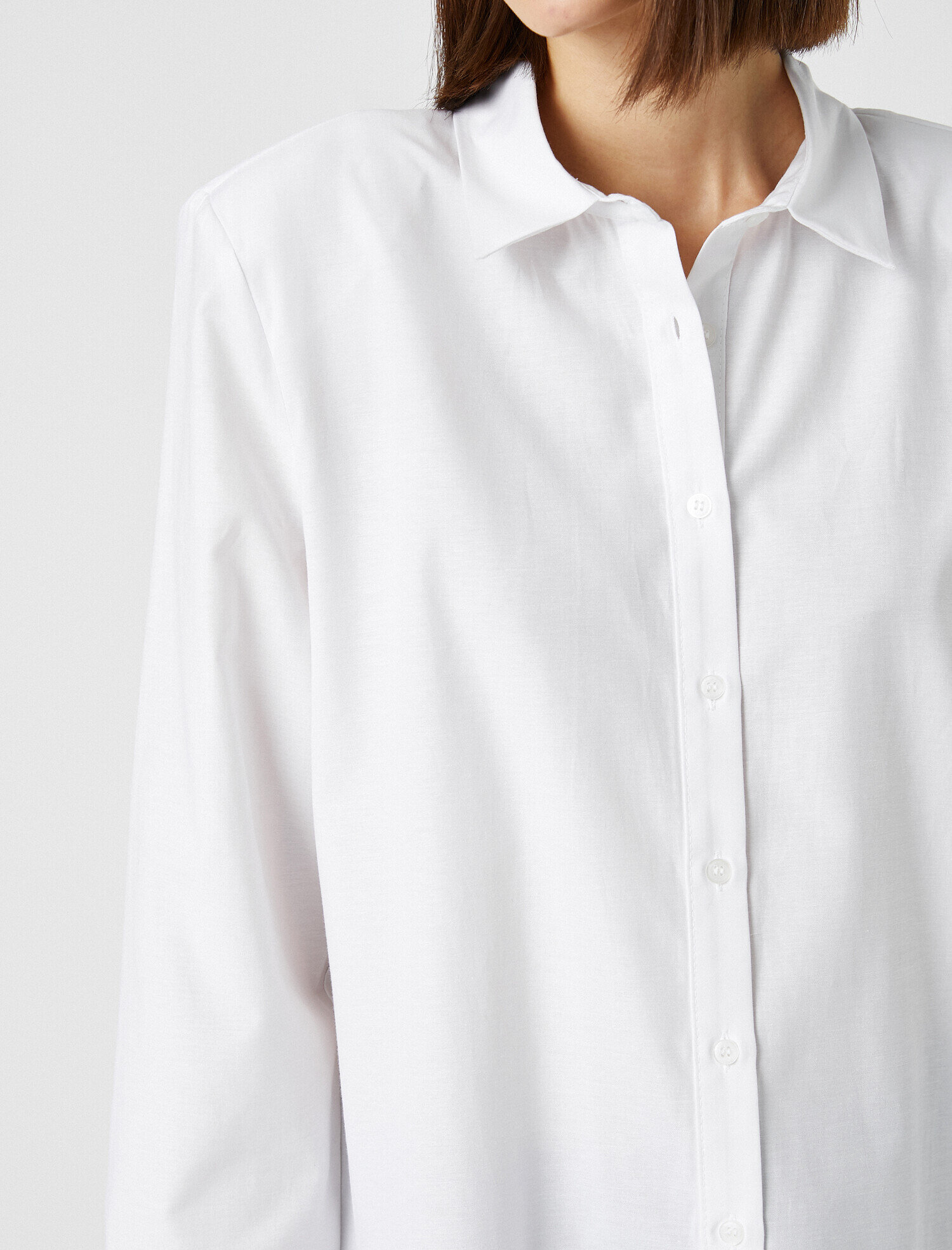   Pamuklu Gömlek Yaka Tunik