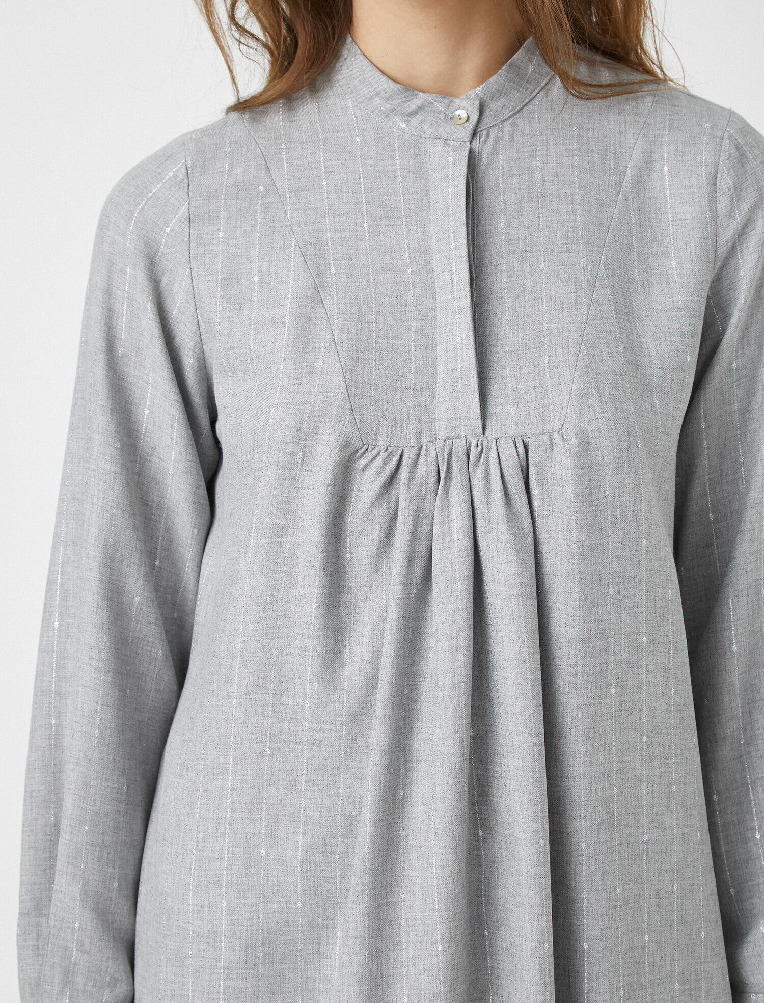  Mandarin Yaka 3/4 Kol Oversize Tunik