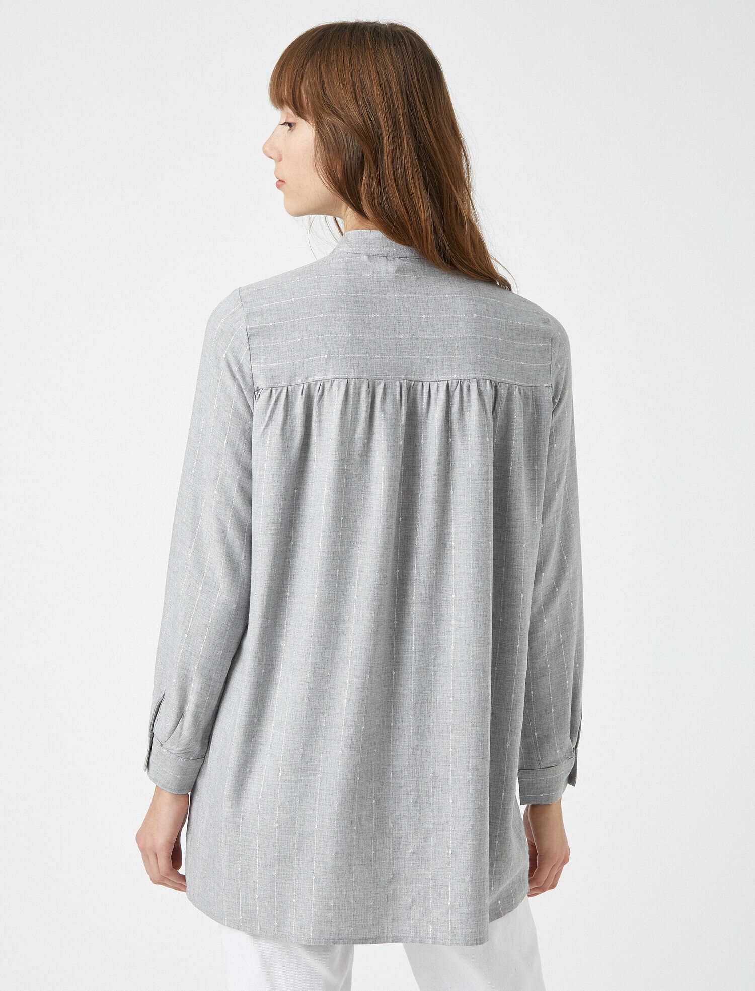   Mandarin Yaka 3/4 Kol Oversize Tunik