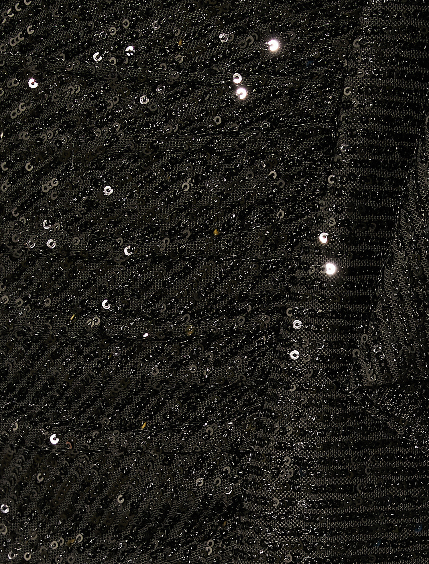   Vatkalı Abiye Elbise Pullu Kısa