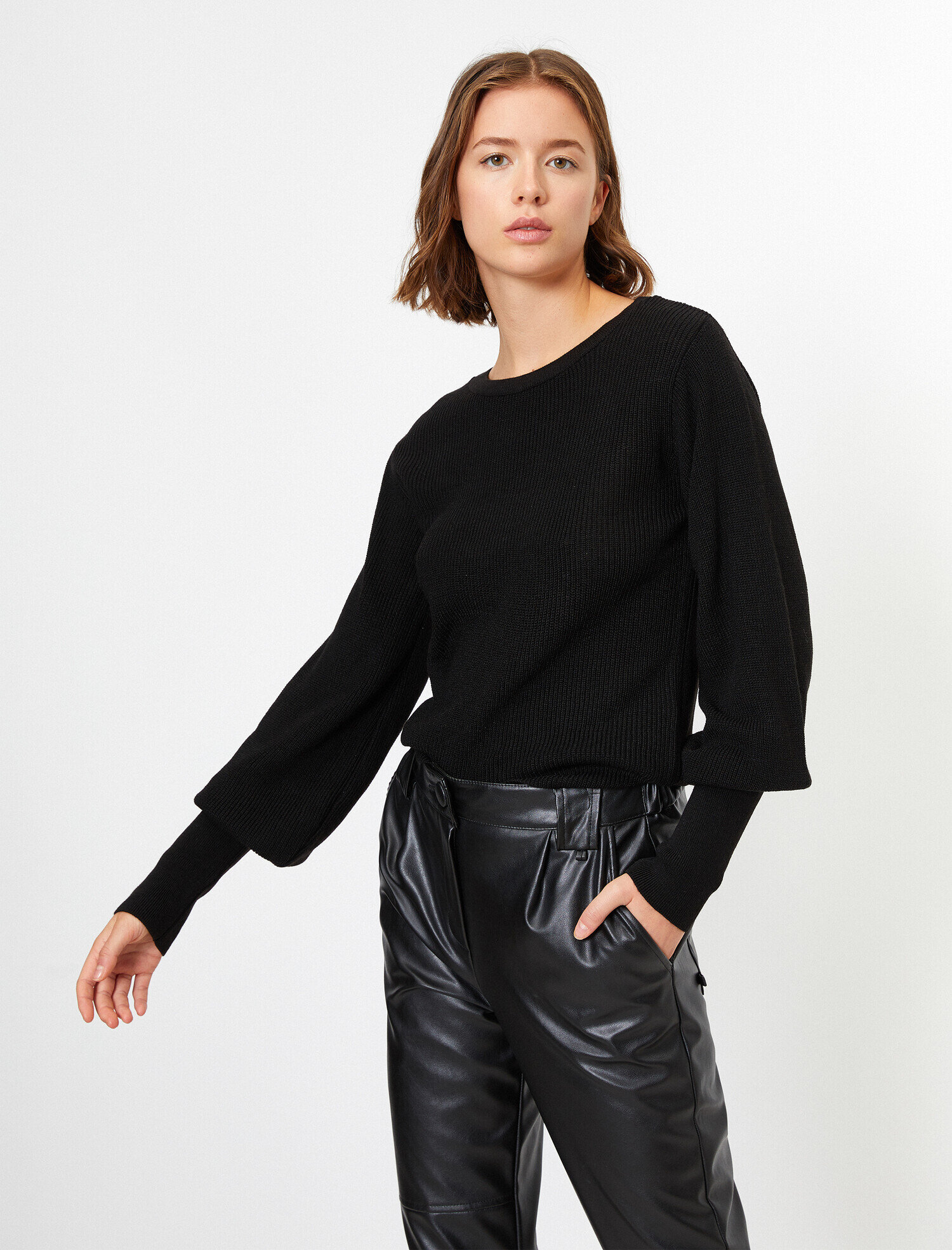   Bisiklet Yaka Uzun Kollu Basic Triko Kazak