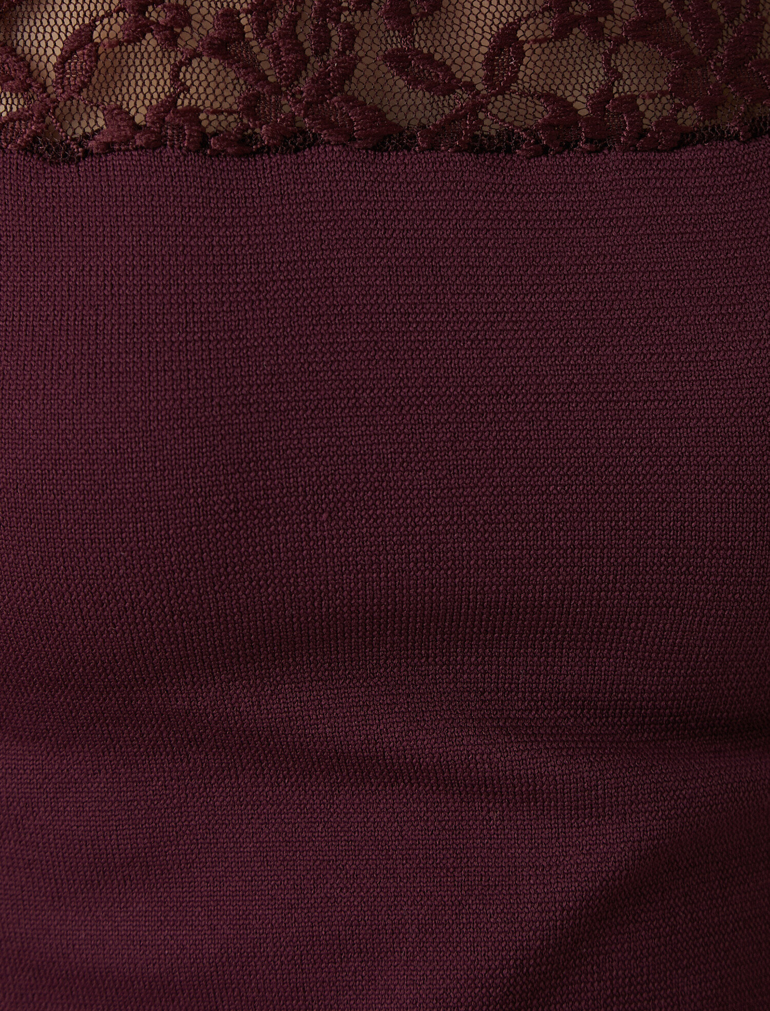   Boğazlı Uzun Balon Kol Dantel Detaylı Triko Kazak