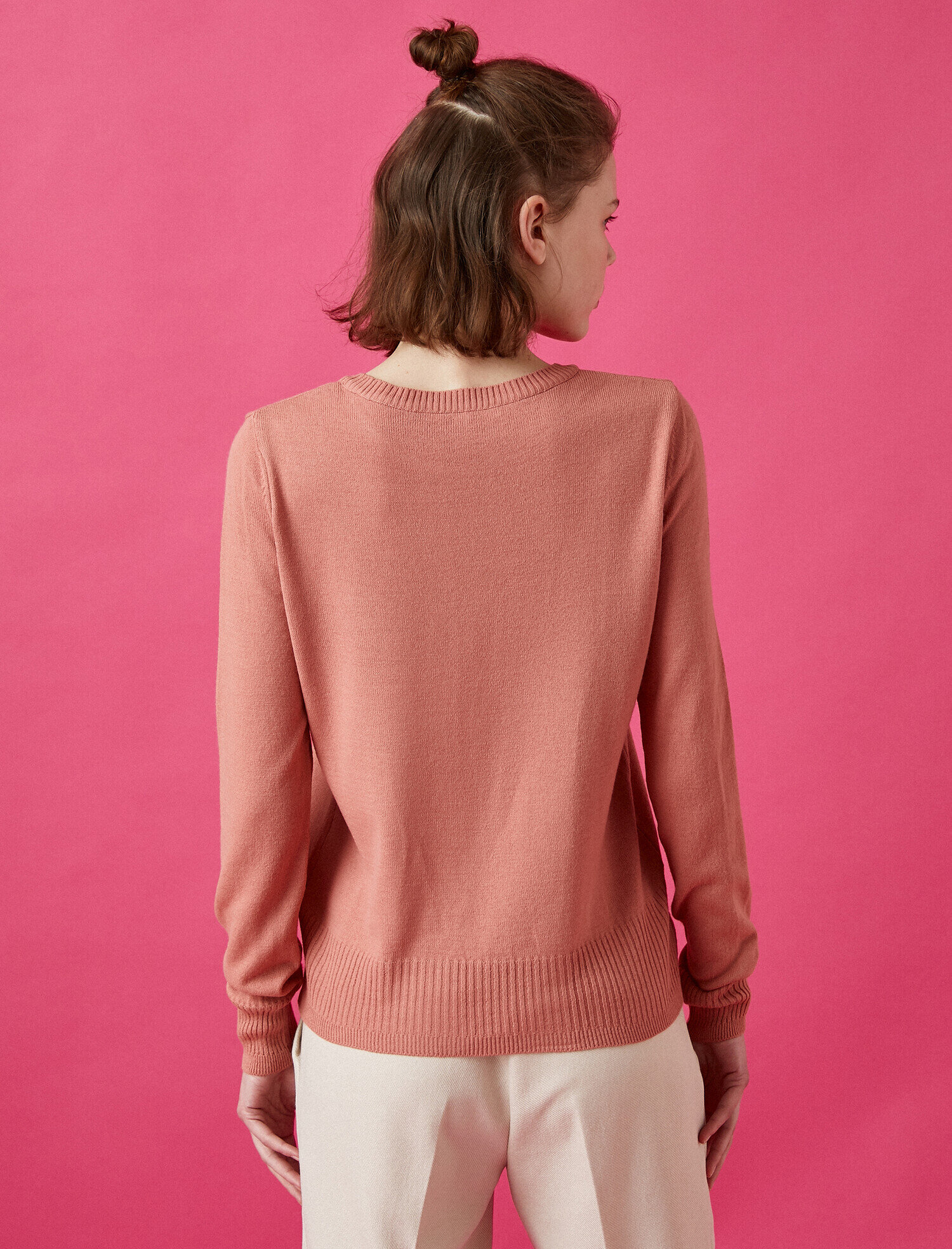   Bisiklet Yaka Uzun Kollu Triko Kazak