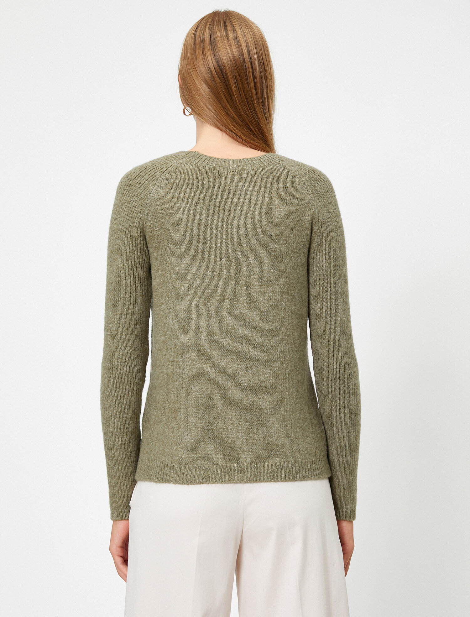 Bisiklet Yaka Basic Triko Kazak