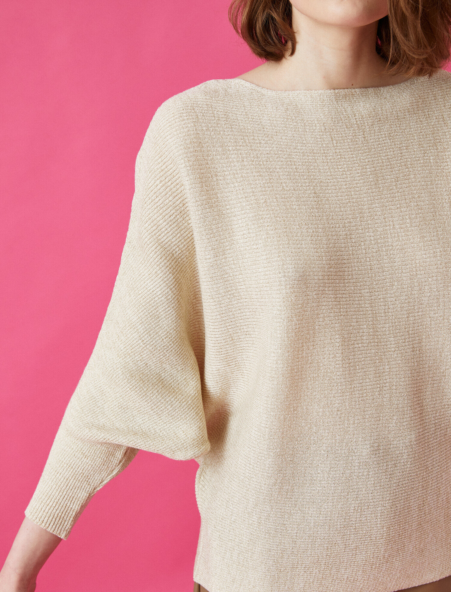 Kayik Yaka 3/4 Kol Triko Kazak