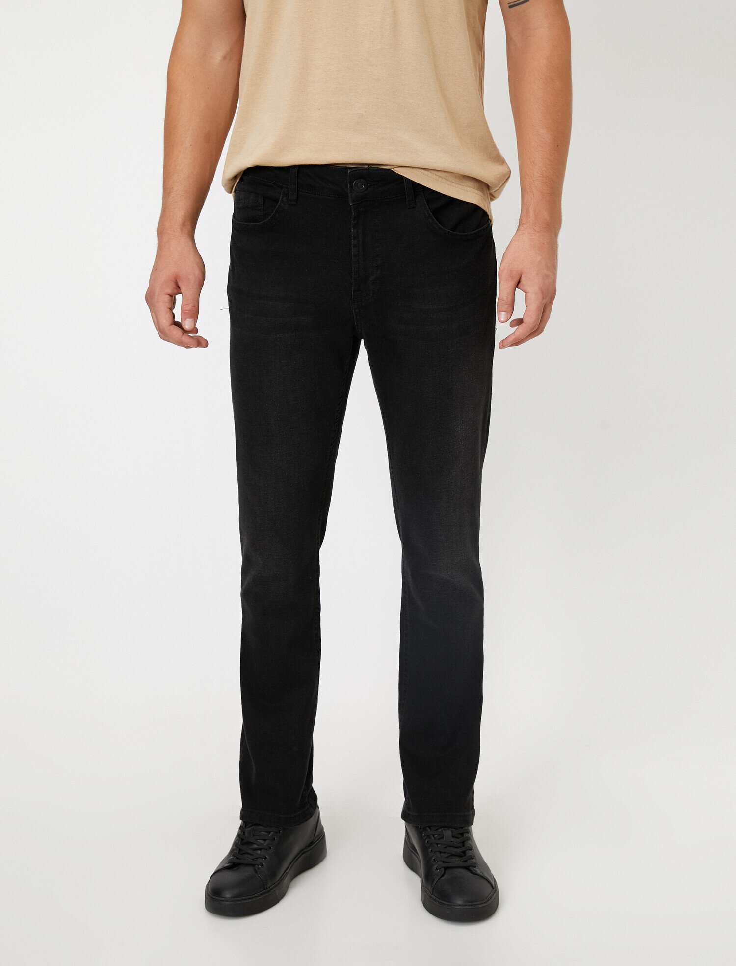  Straight Fit Boru Paça Kot Pantolon - Mark Jean