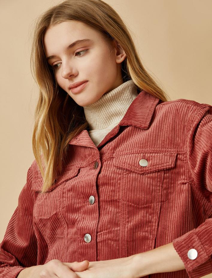  Pamuklu Kadife Ceket