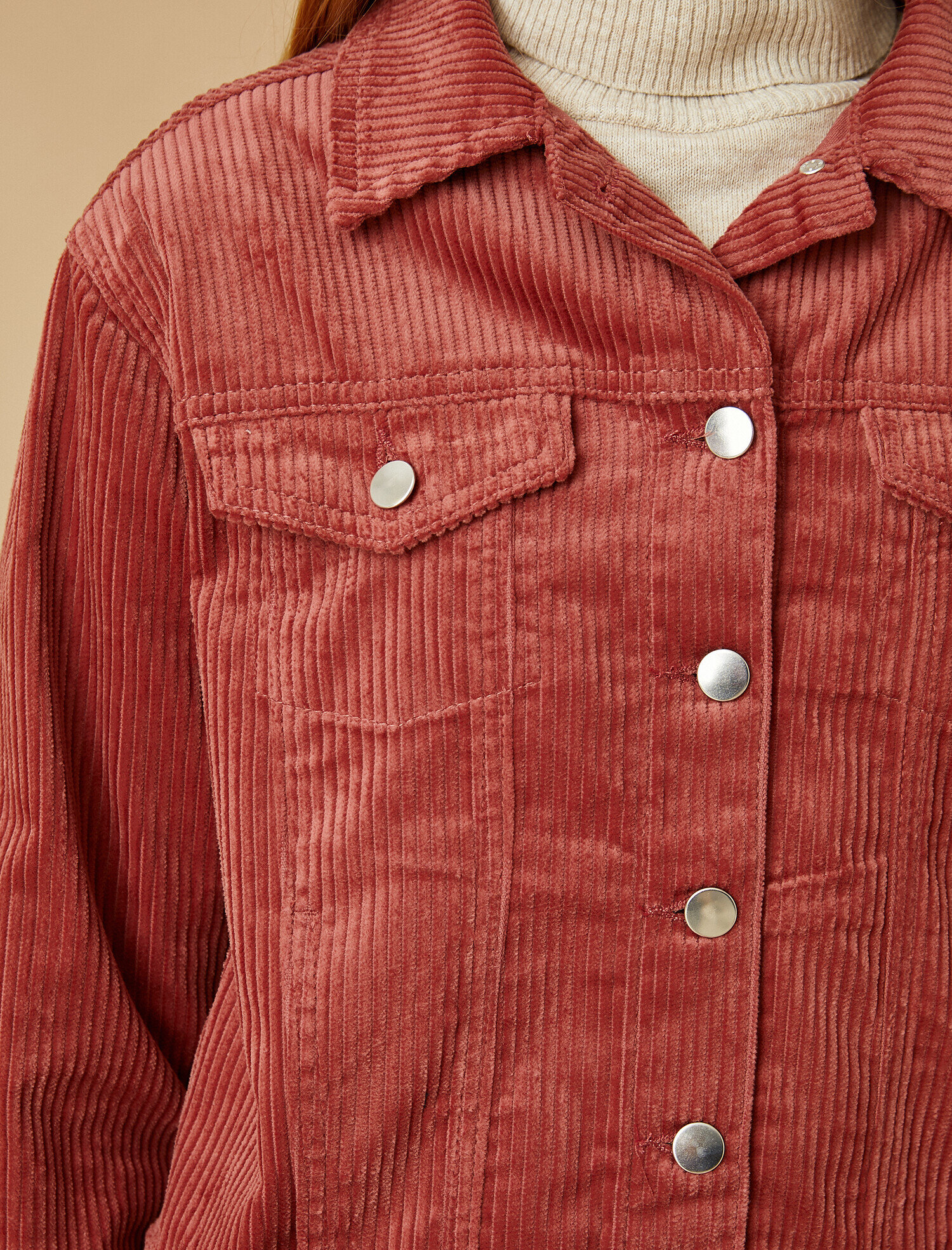   Pamuklu Kadife Ceket