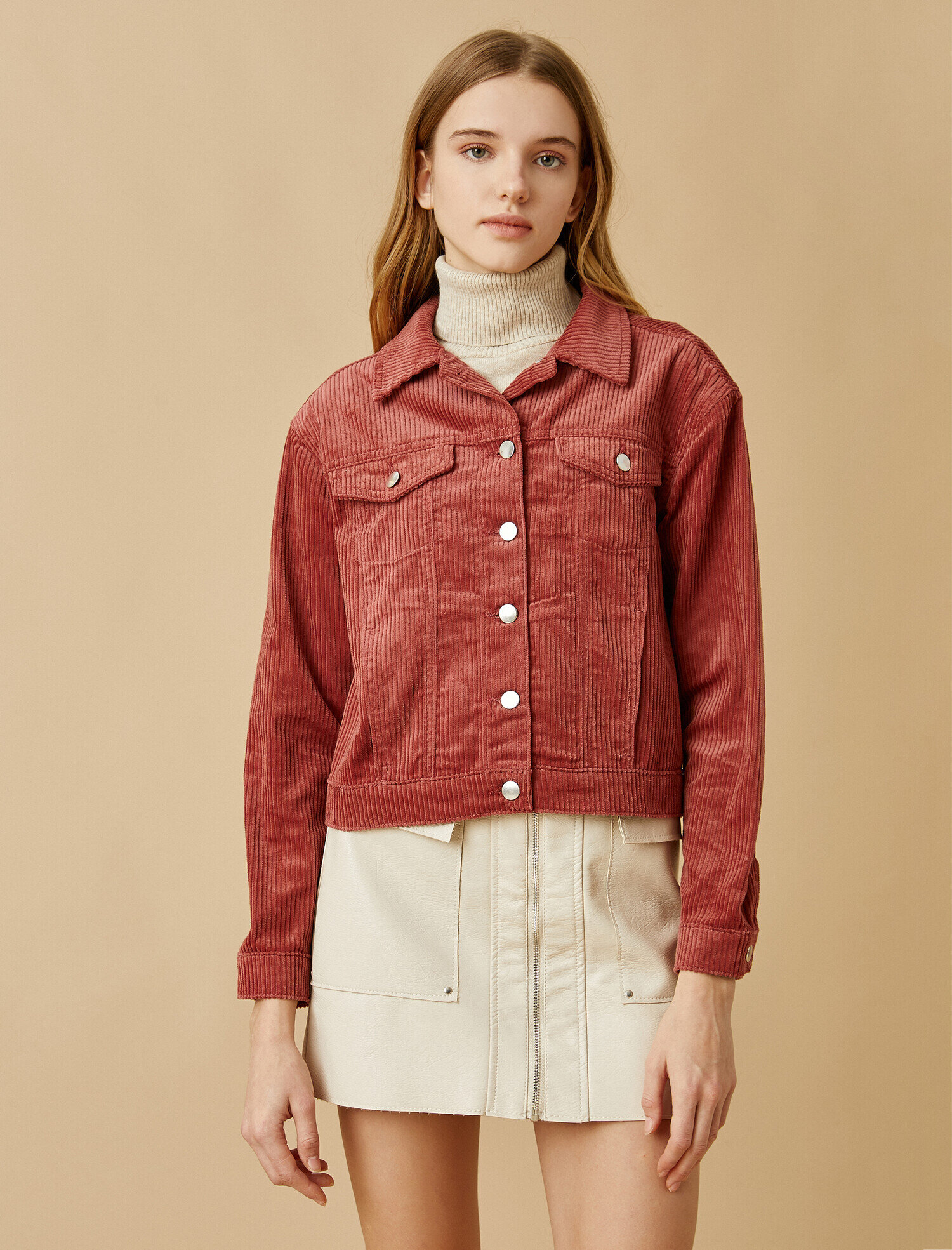   Pamuklu Kadife Ceket