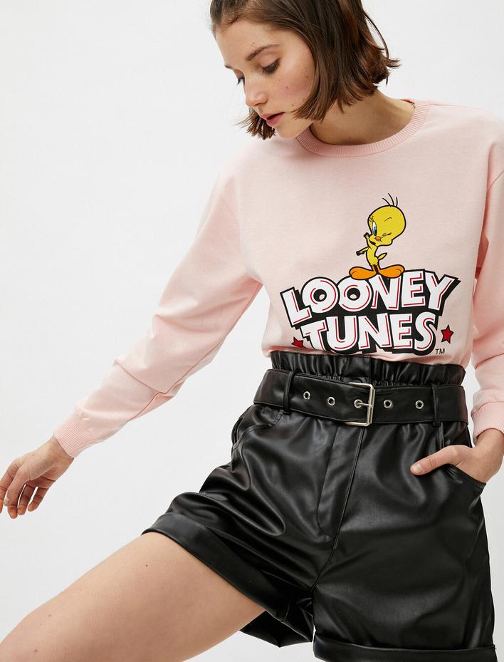  Warner Bros Lisanslı Baskılı Sweatshirt