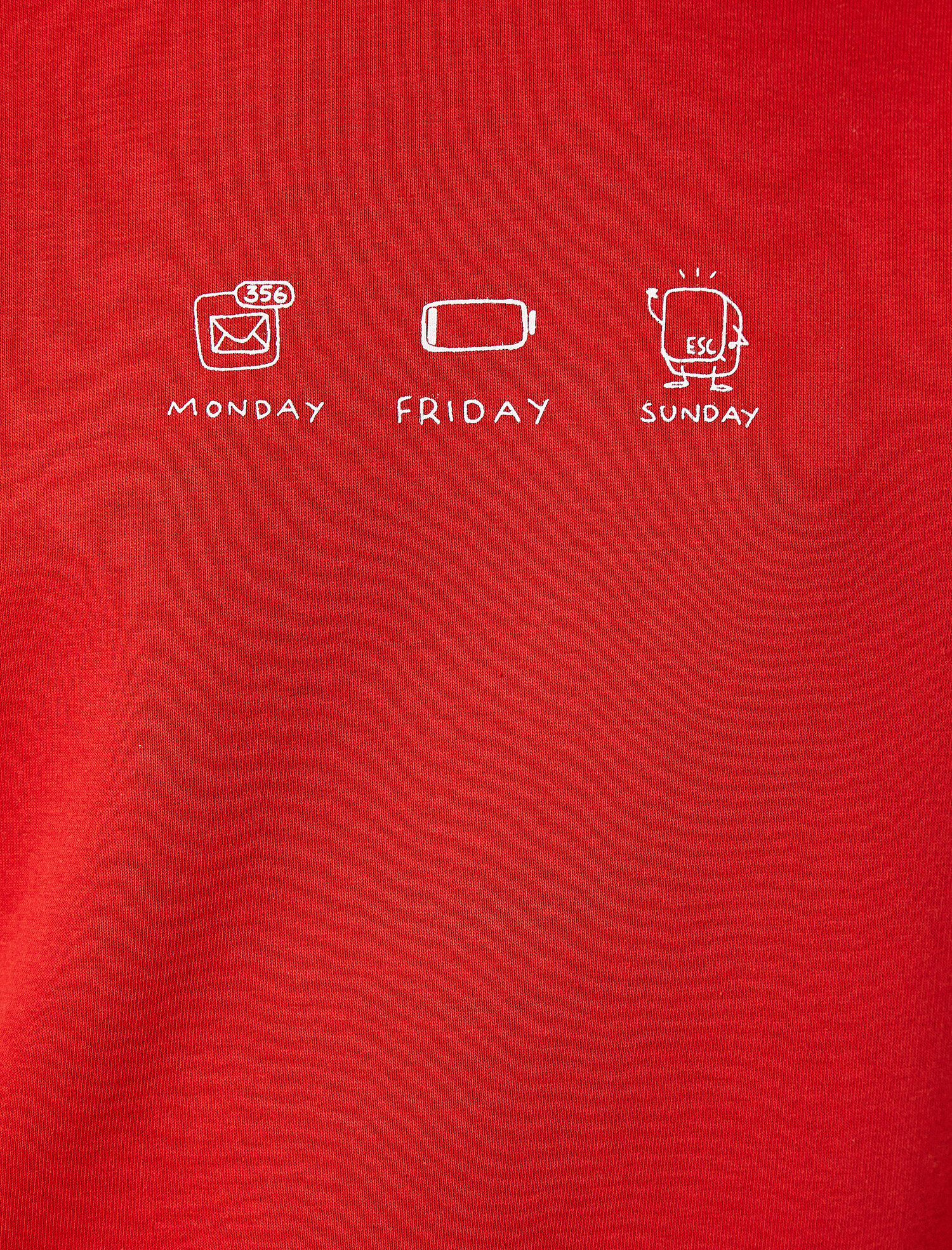   Dik Yaka Baskılı Sweatshirt
