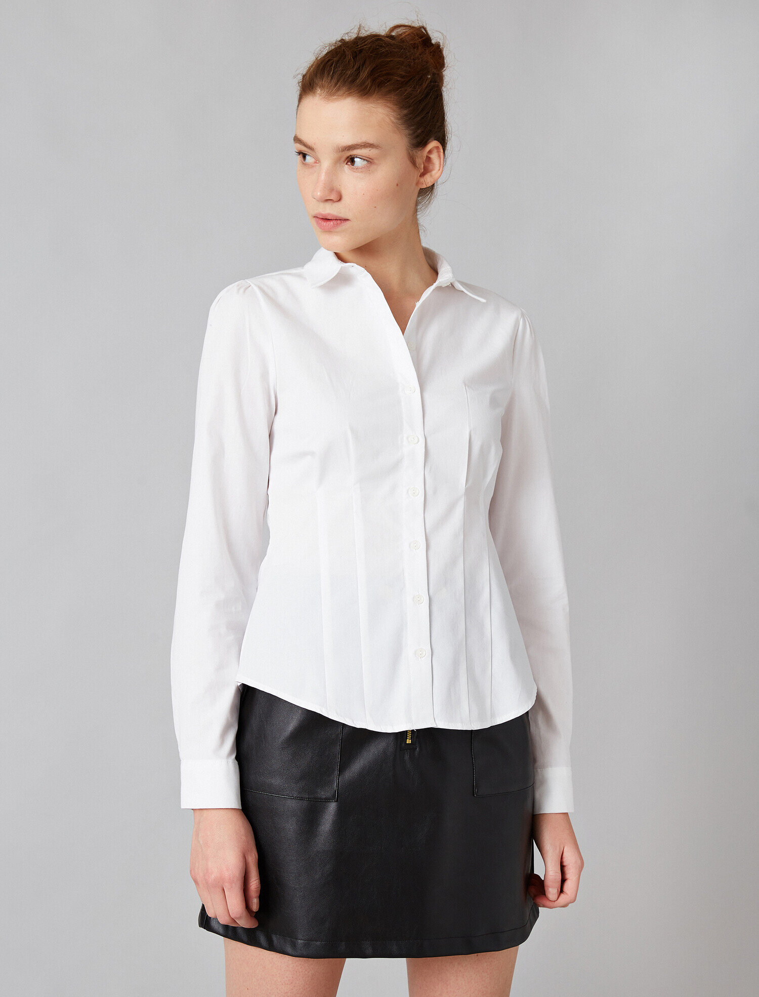   Pamuklu Poplin Gömlek