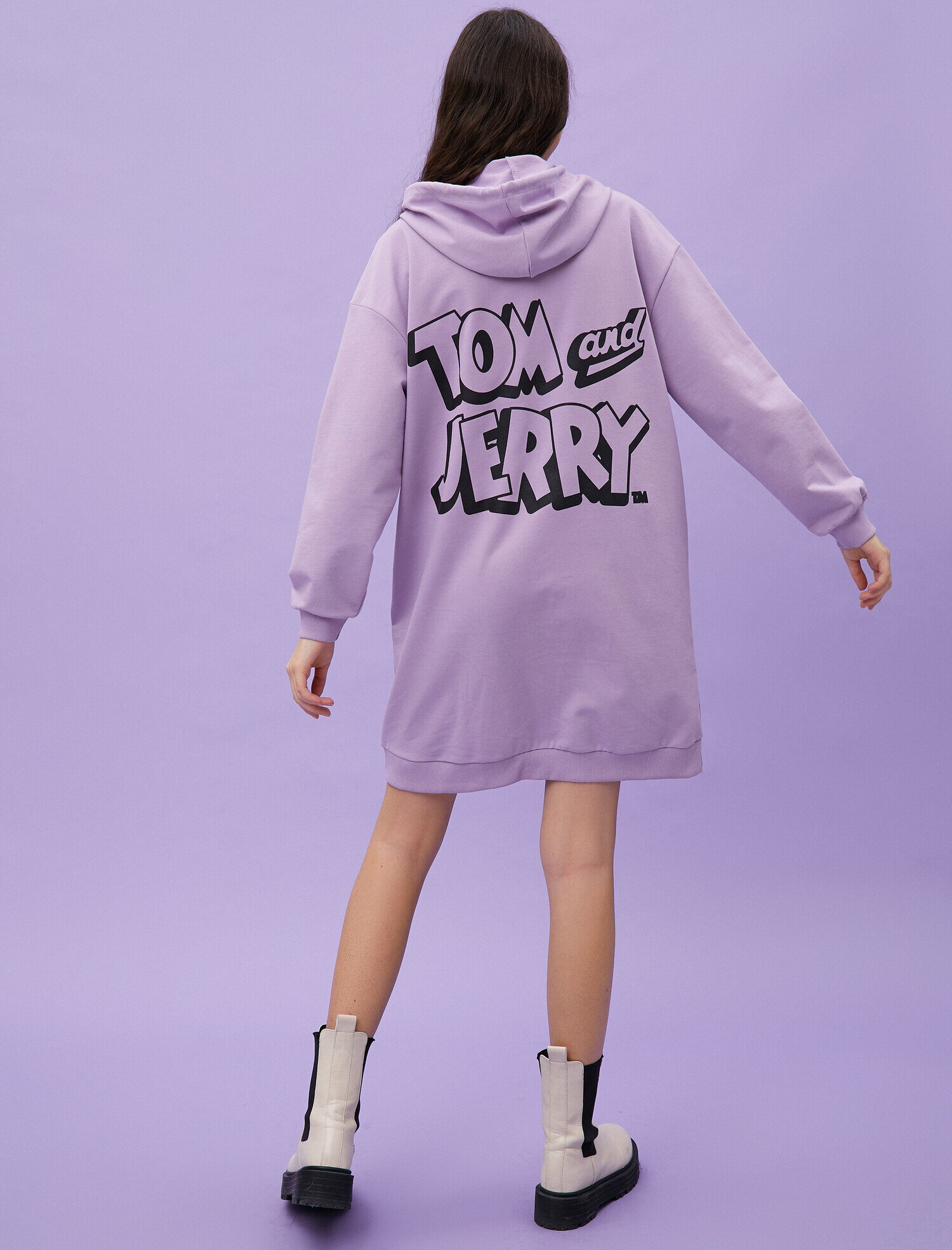   Pamuklu Warner Bros Lisanslı Kapüşonlu Sweatshirt