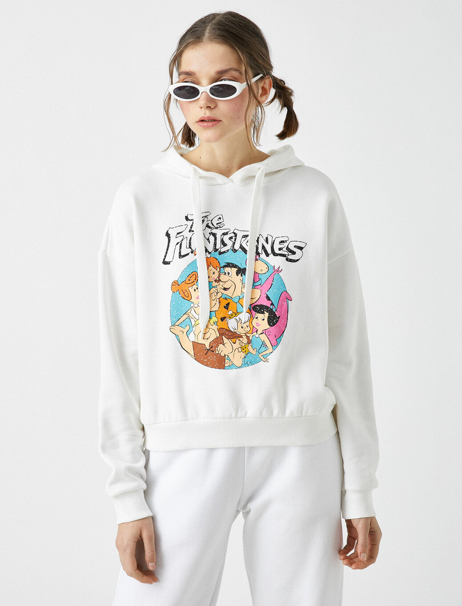   Pamuklu Warner Bros Lisanslı Kapüşonlu Sweatshirt