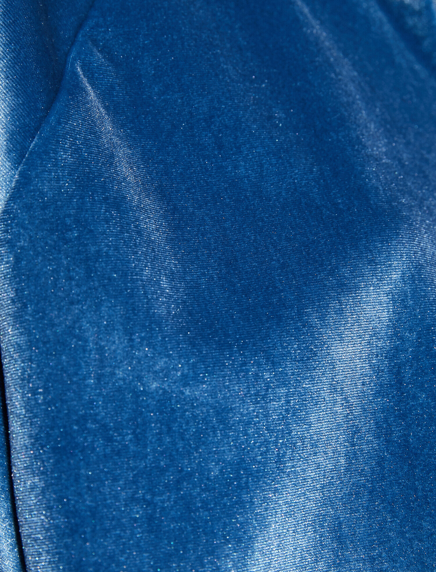   Kadife Dik Yaka Fermuar Detaylı Crop Sweatshirt