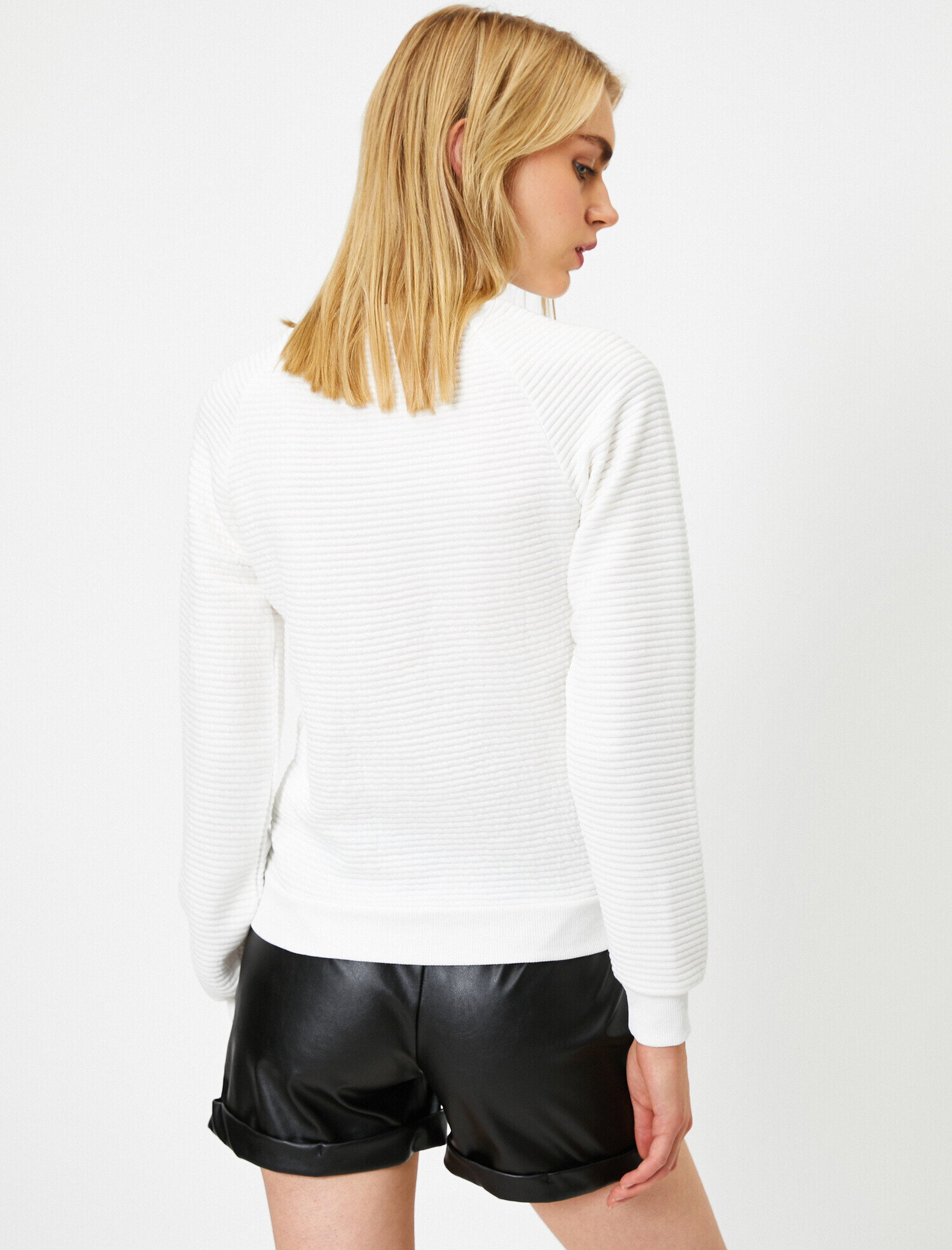   Uzun Kollu Yazılı Baskılı Sweatshirt