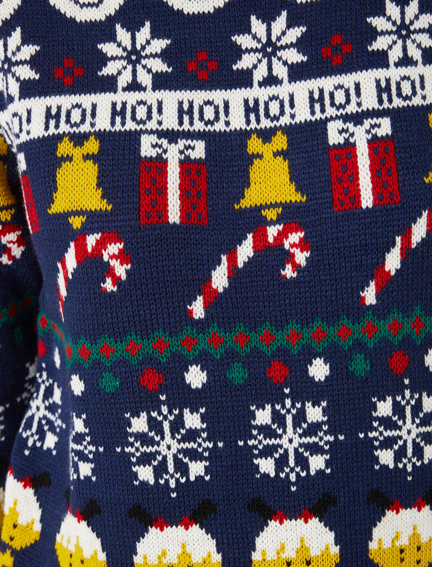   Bisiklet Yaka Desenli Triko Kazak