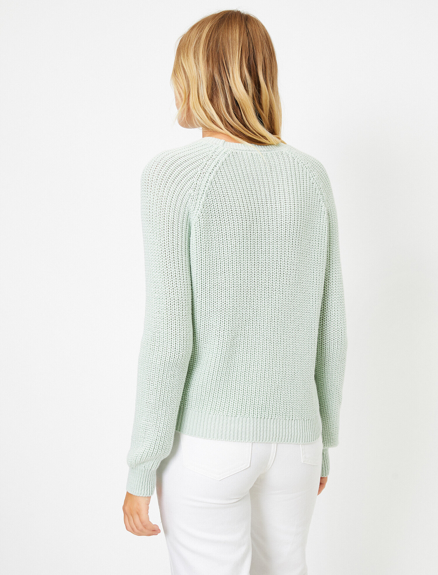 Bisiklet Yaka Saç Örgülü Triko Kazak