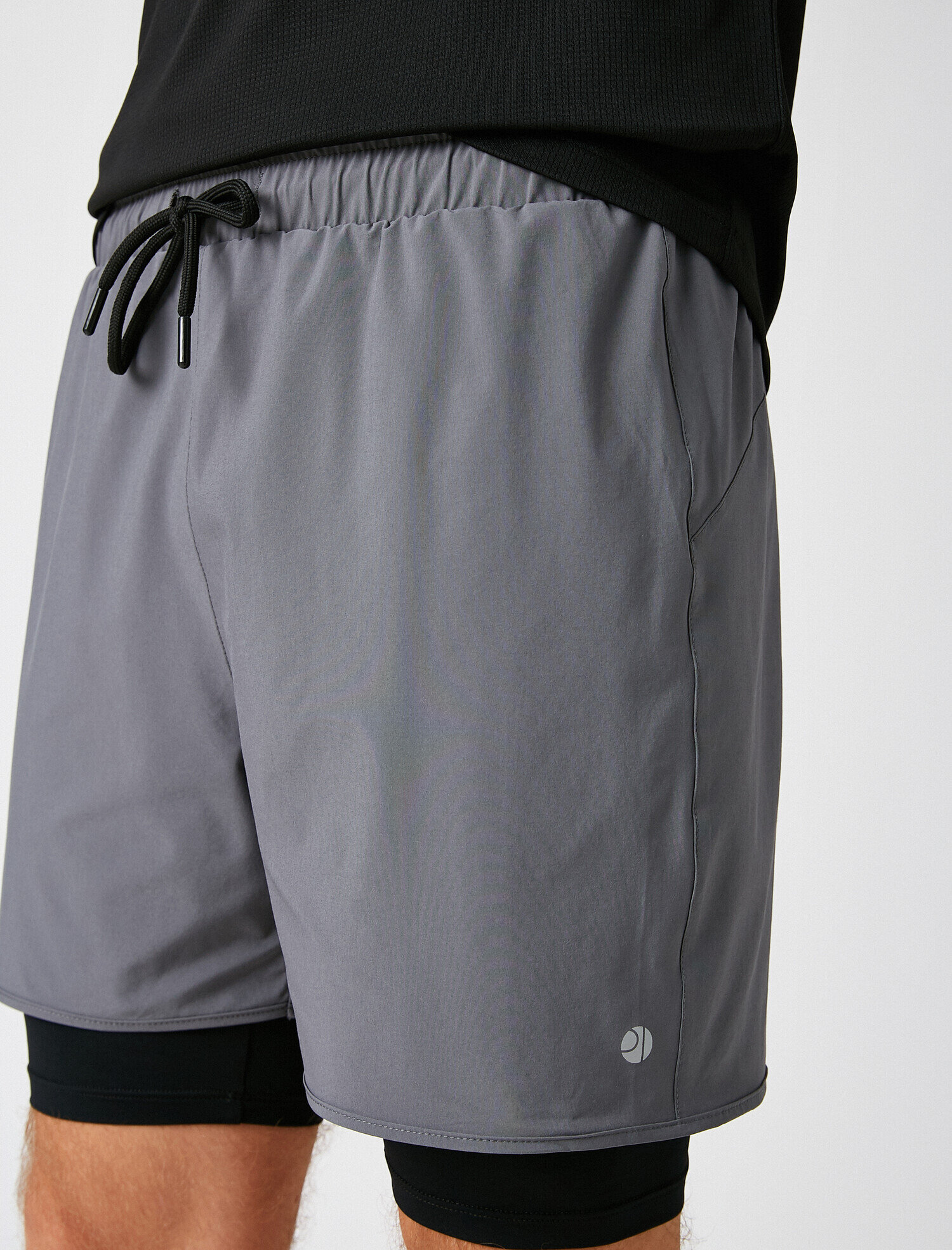   Basic Taytlı Şort Çift Katlı Beli Bağcıklı