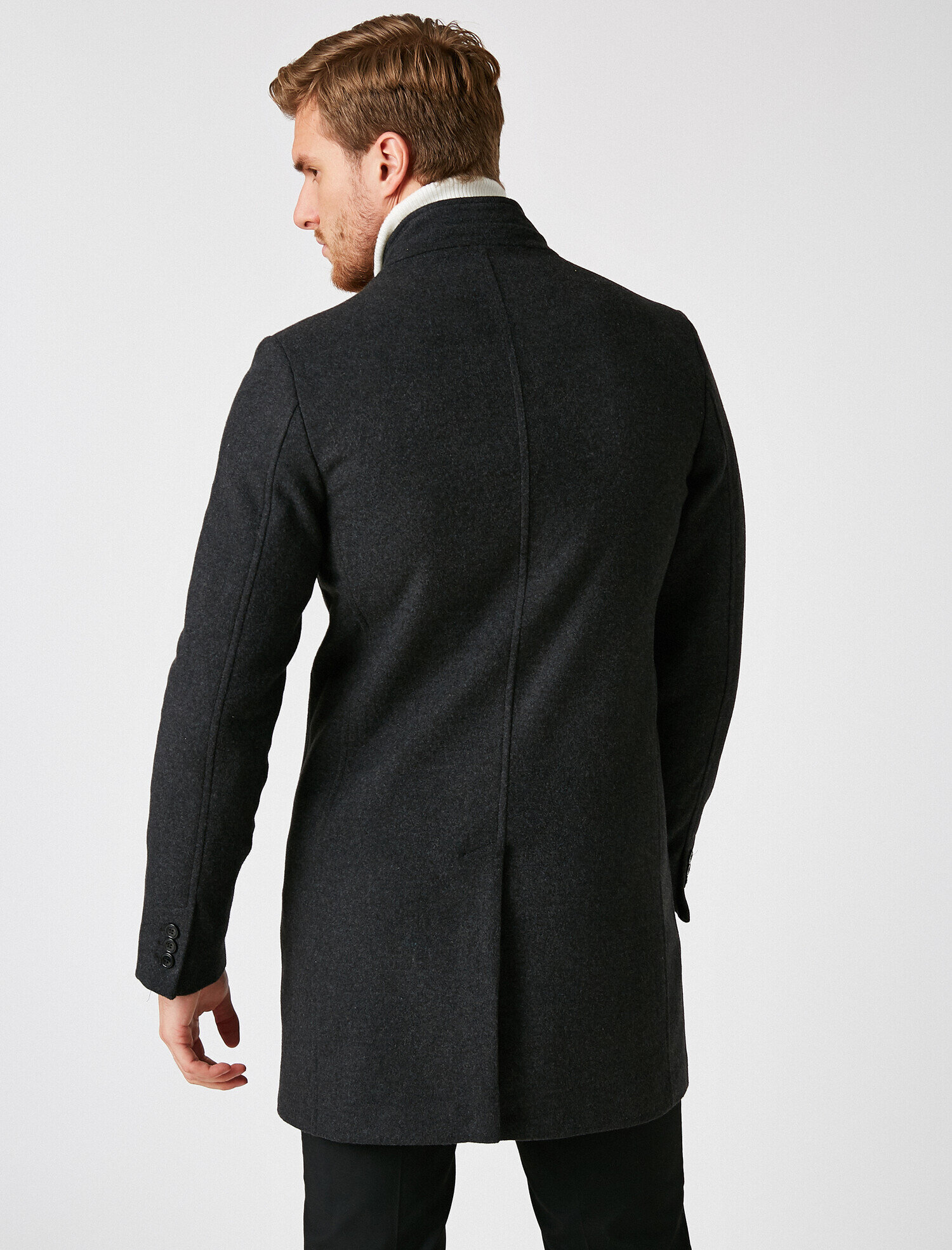   Düğmeli Kaban Cep Detaylı