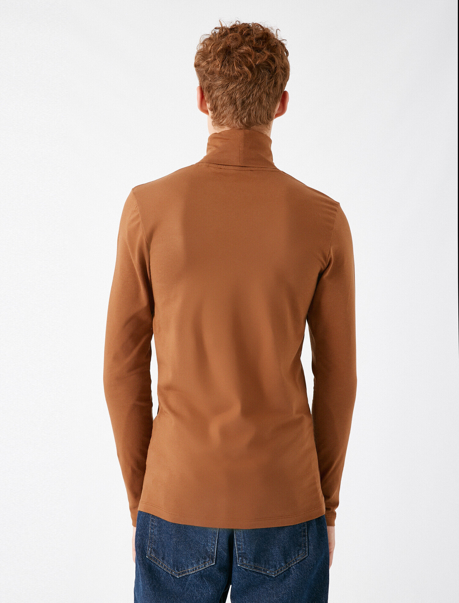   Pamuklu Balıkçı Yaka Uzun Kollu Tişört