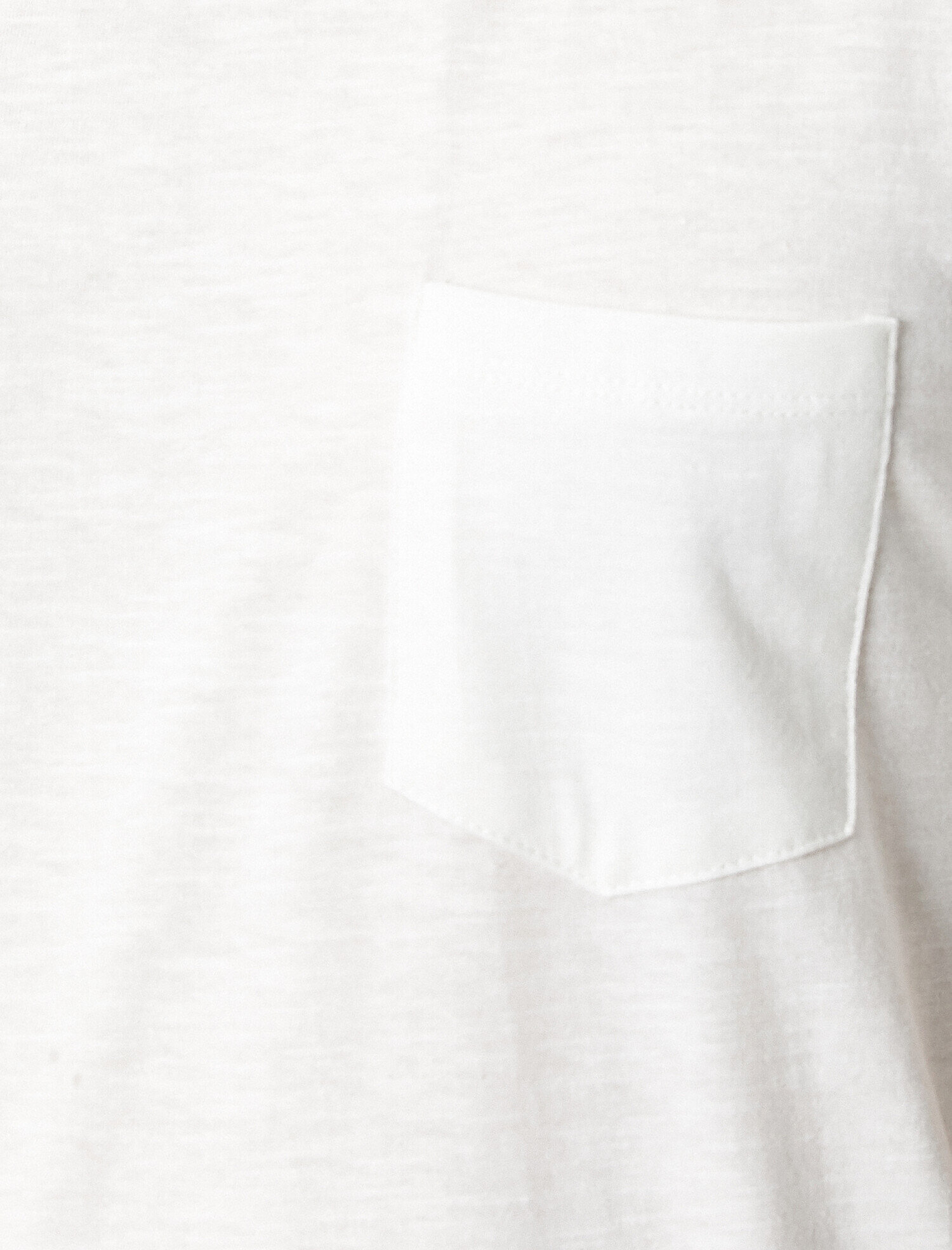   Pamuklu Bisiklet Yaka Kısa Kollu Cepli Tişört