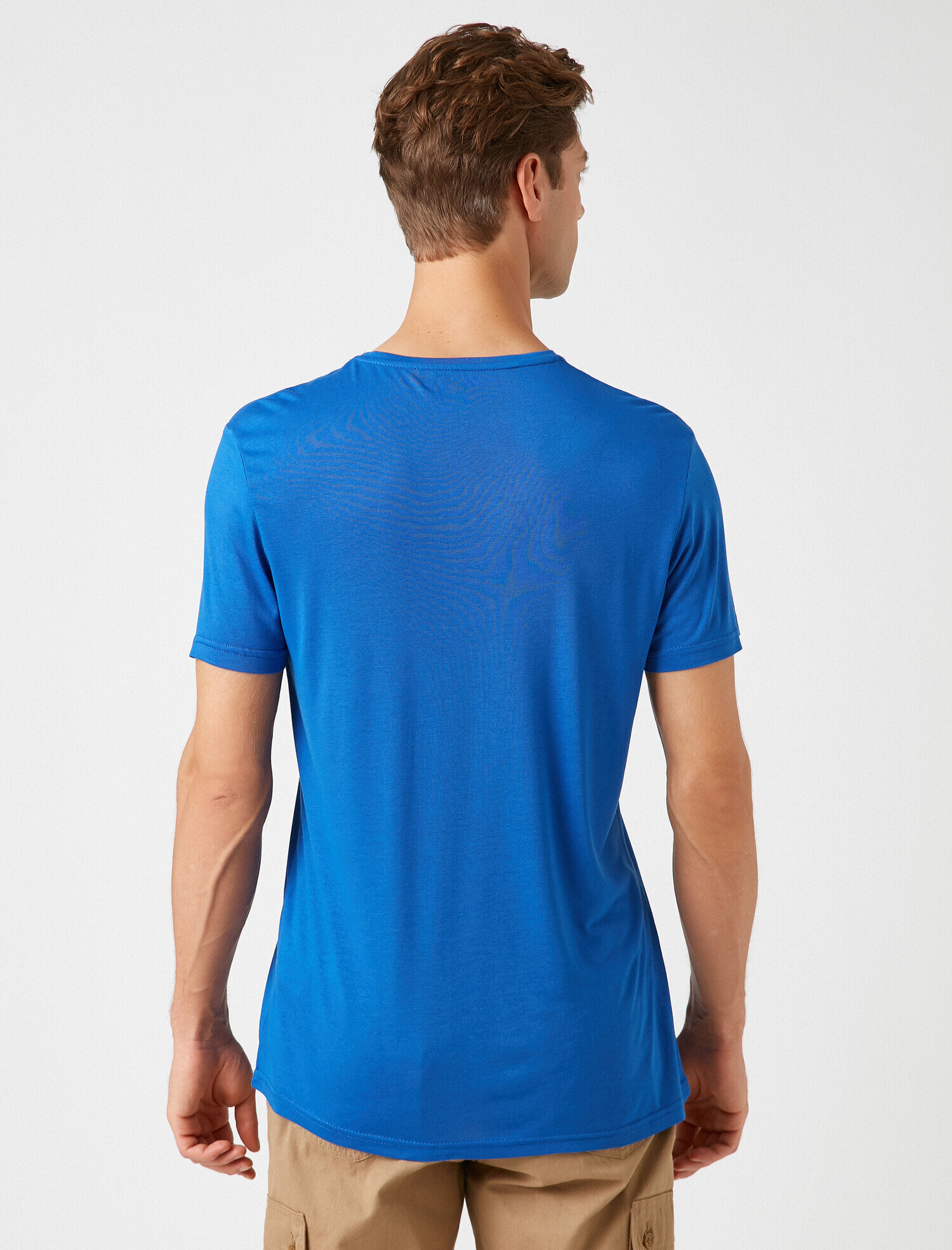   Kısa Kollu Bisiklet Yaka Basic Tişört