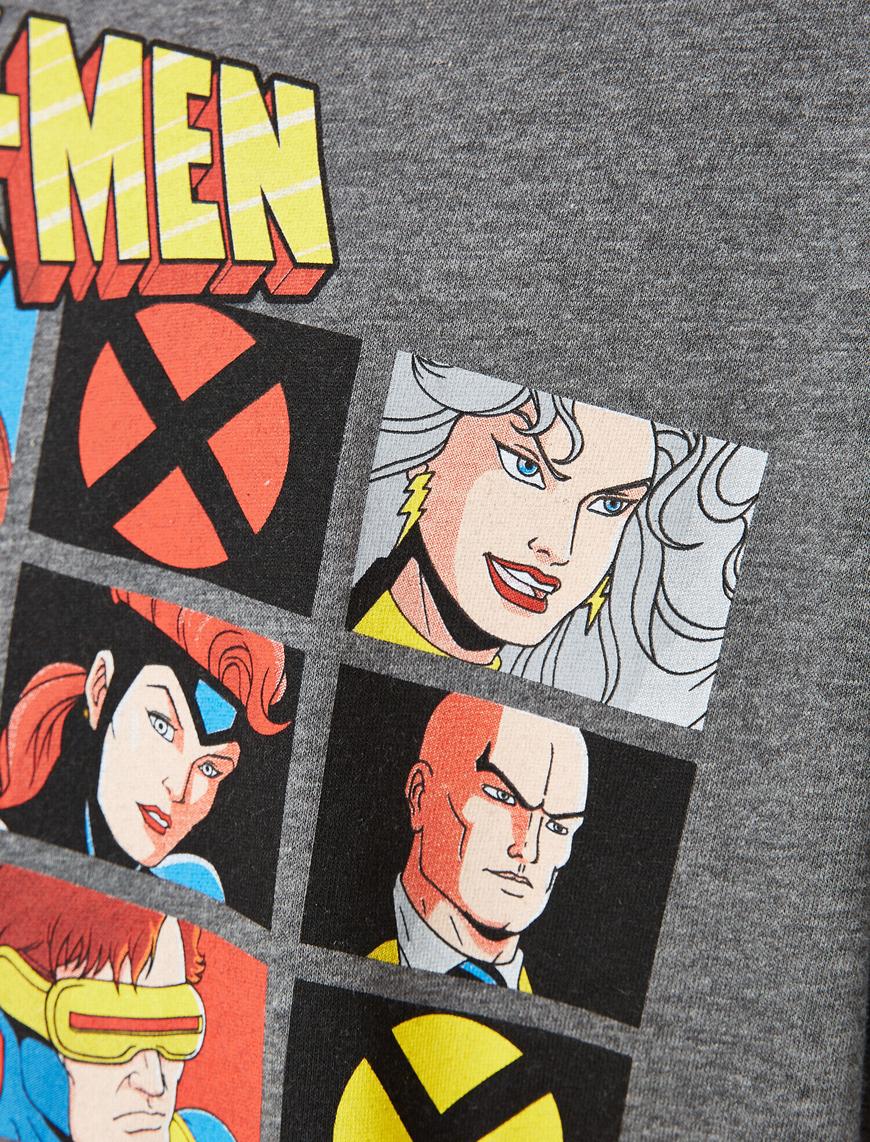   X-Men Lisanslı Baskılı Bisiklet Yaka Tişört