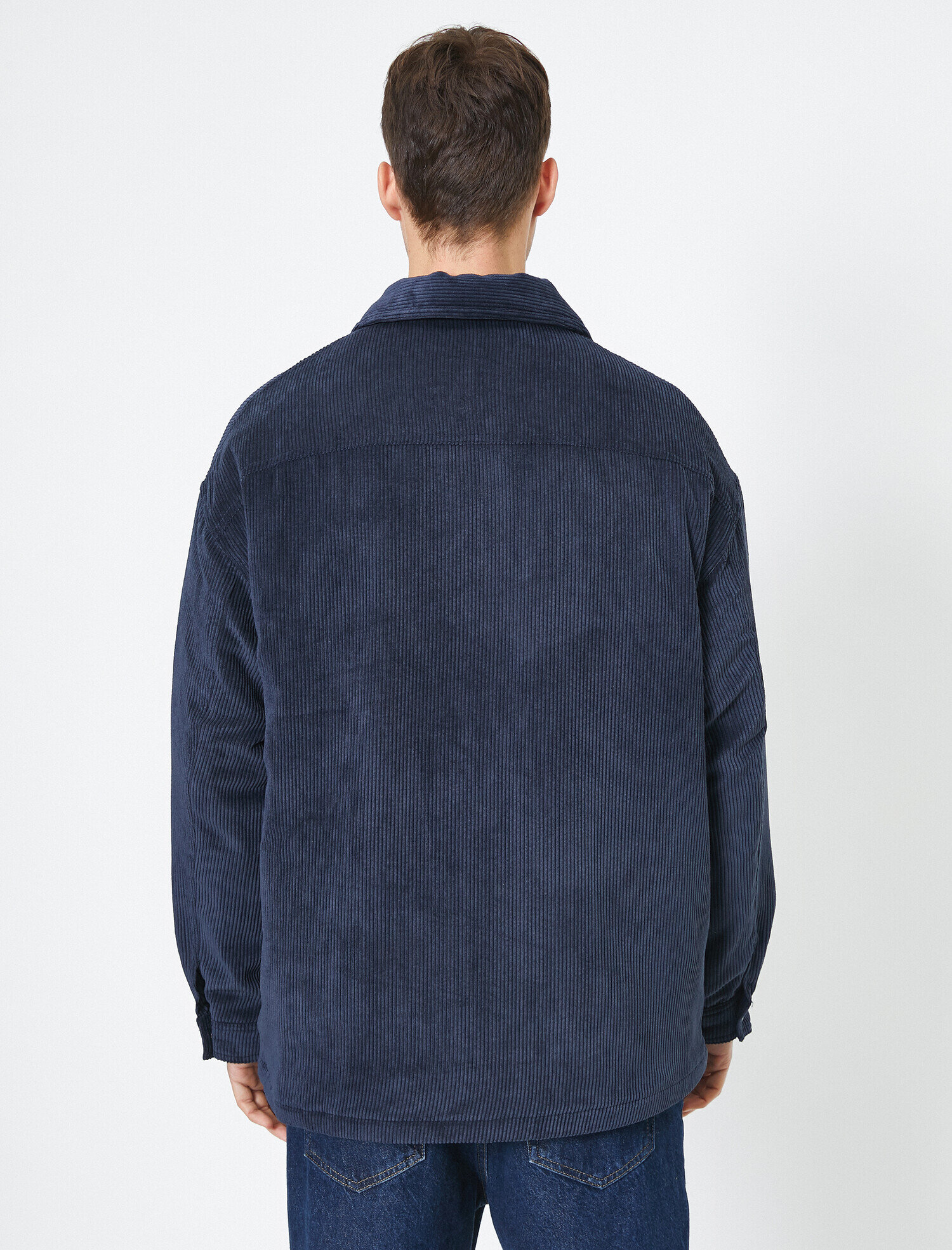   Gömlek Yaka Cep Detaylı Mont