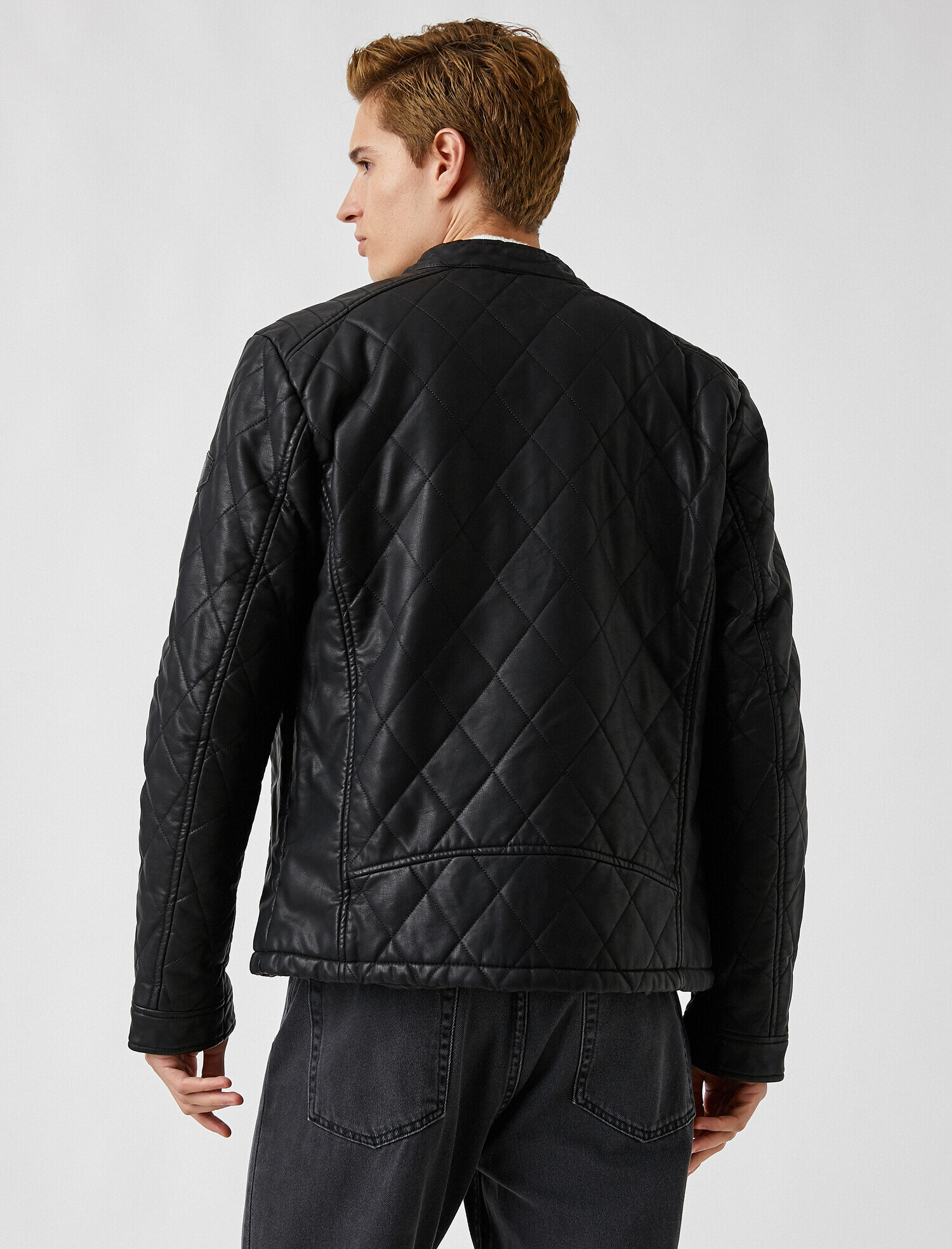   Kapitone Suni Deri Motorcu Montu