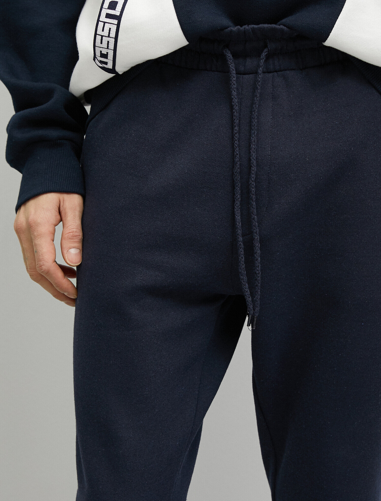   Yazılı Baskılı Pamuklu Beli Bağlamalı Jogger Eşofman Altı