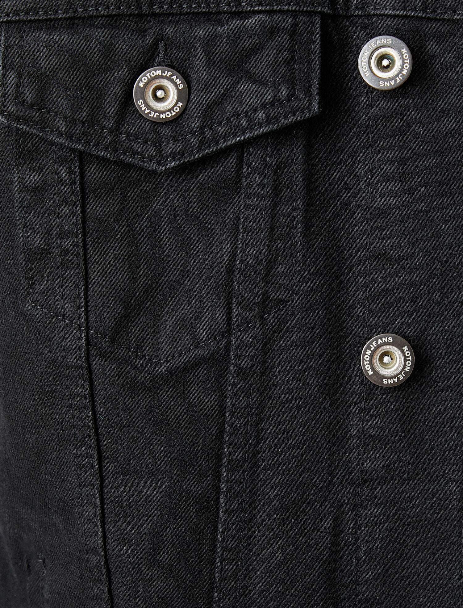   Pamuklu Kot Ceket Yaka Detaylı